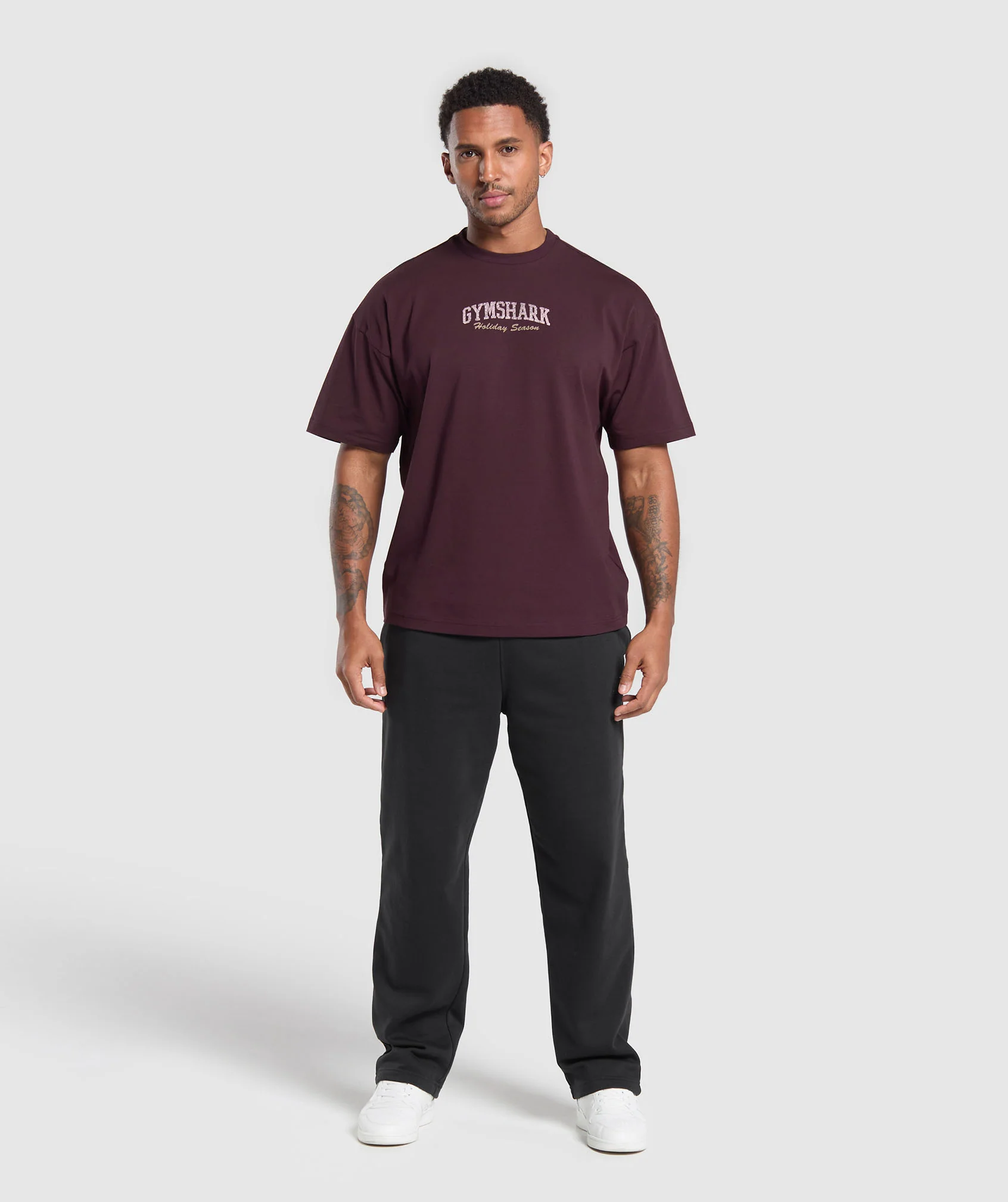 Gymshark Holiday Season Graphic T-Shirt - Depth Purple - Image 4
