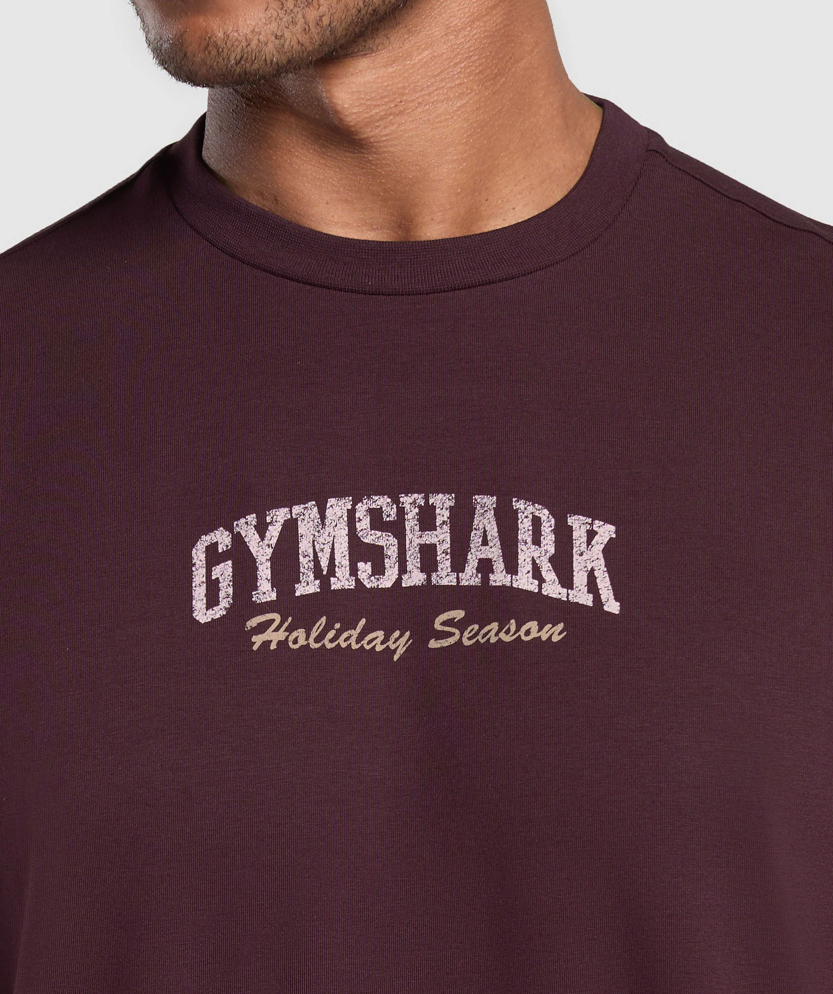Gymshark Holiday Season Graphic T-Shirt - Depth Purple - Image 5