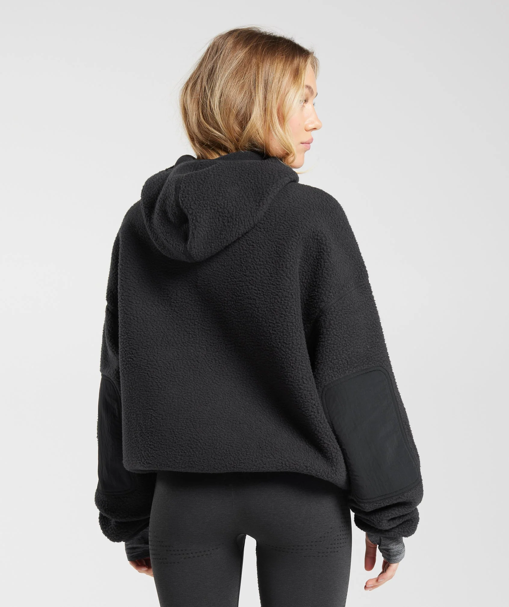 Gymshark Holt Textured Fleece - Black - Image 2
