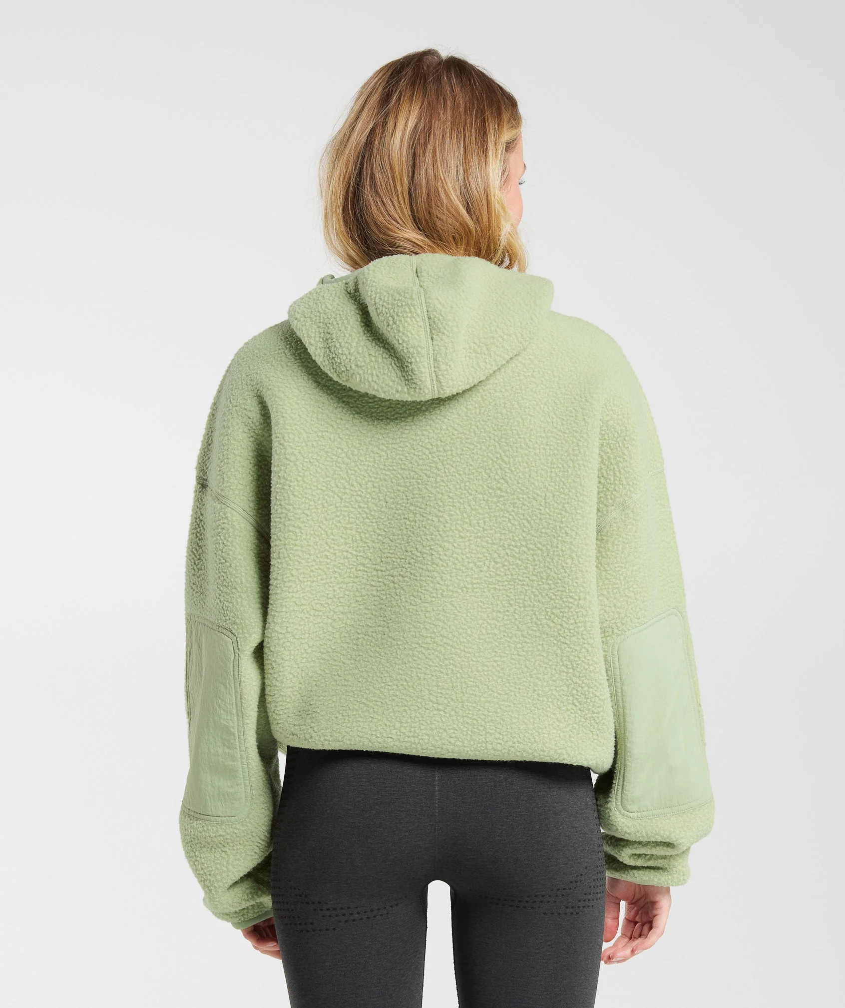 Gymshark Holt Textured Fleece - Light Sage Green - Image 2