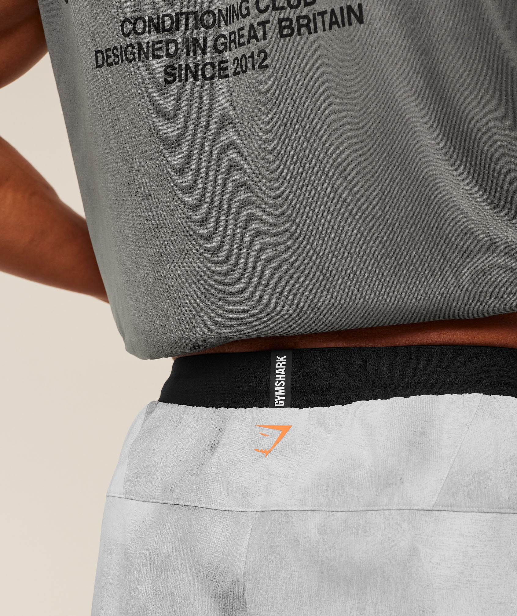 Gymshark Hybrid 5" Performance Shorts - Smokey Grey - Image 6