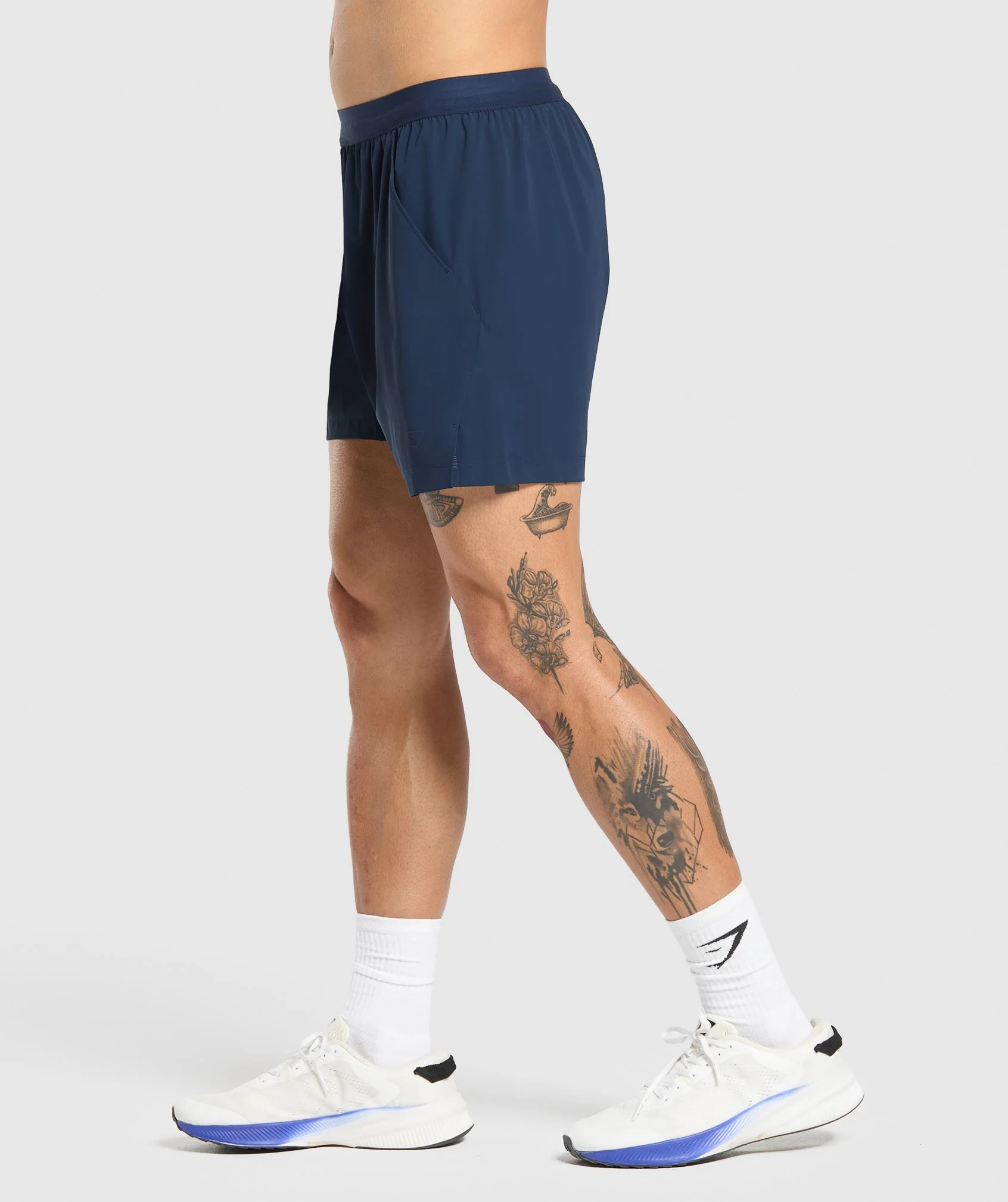 Gymshark Hybrid 6" Shorts - Navy - Image 3
