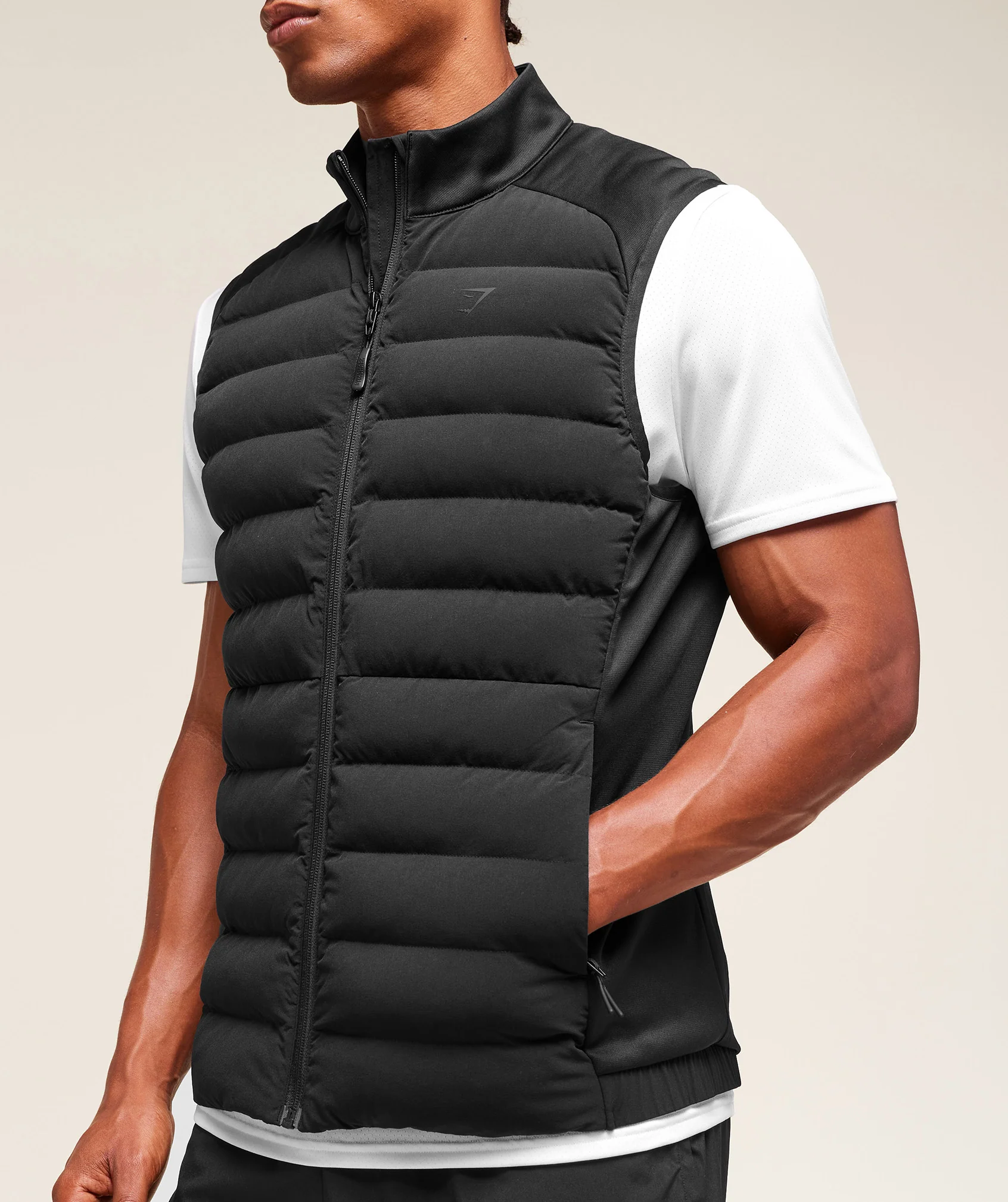 Gymshark Hybrid Gilet - Black - Image 3