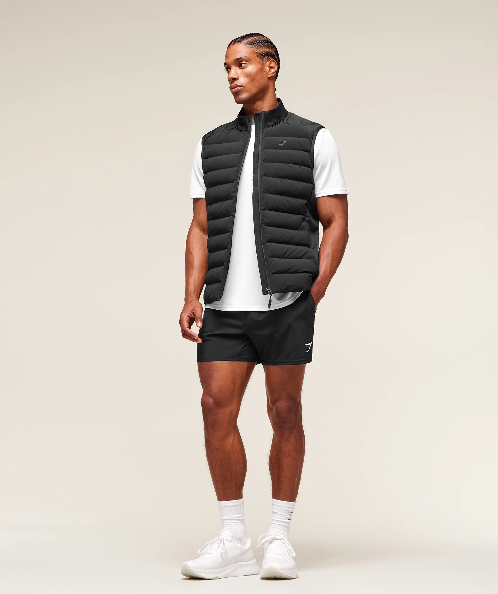 Gymshark Hybrid Gilet - Black - Image 5