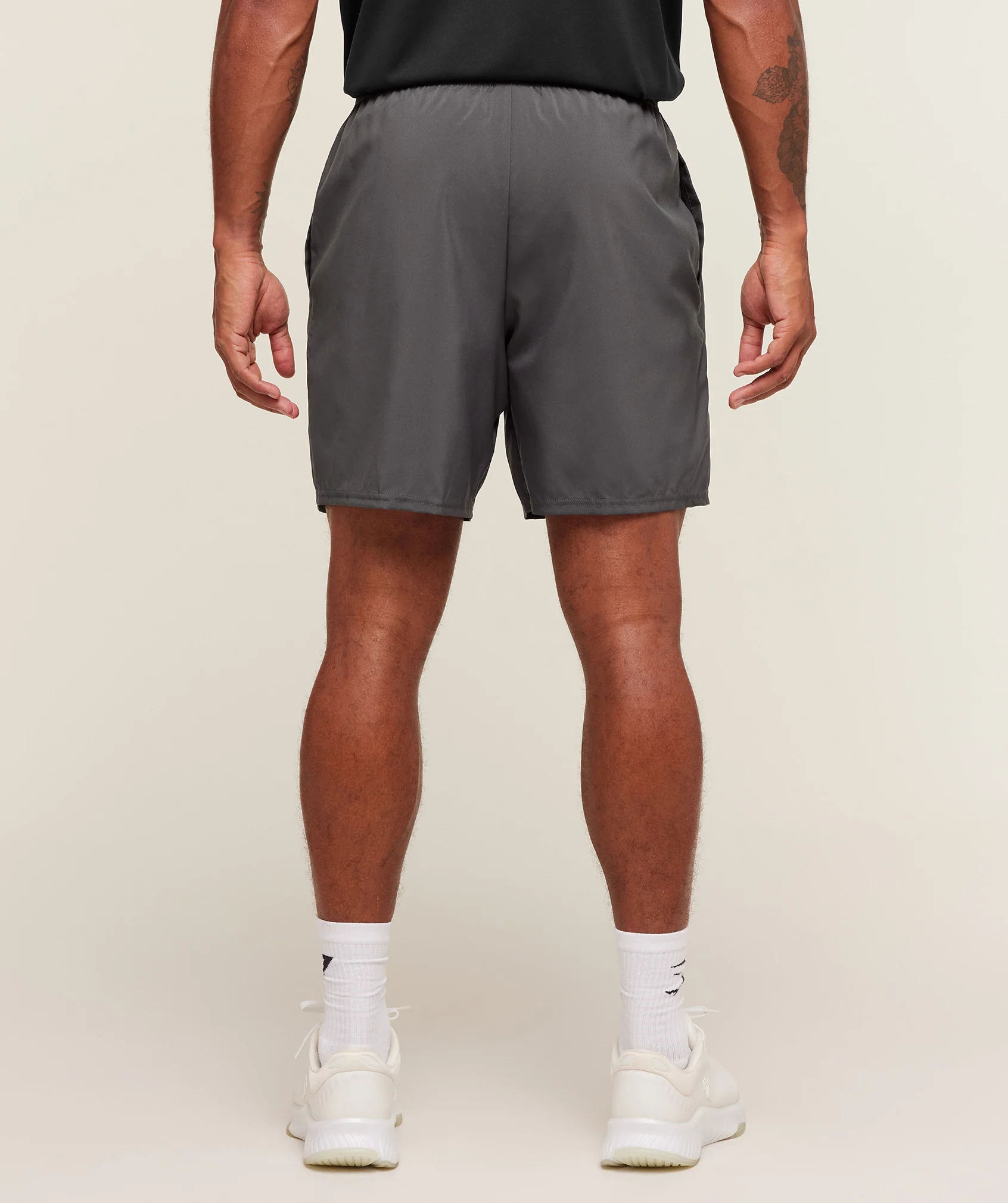 Gymshark Hybrid Graphic 7" Shorts - Grey - Image 2