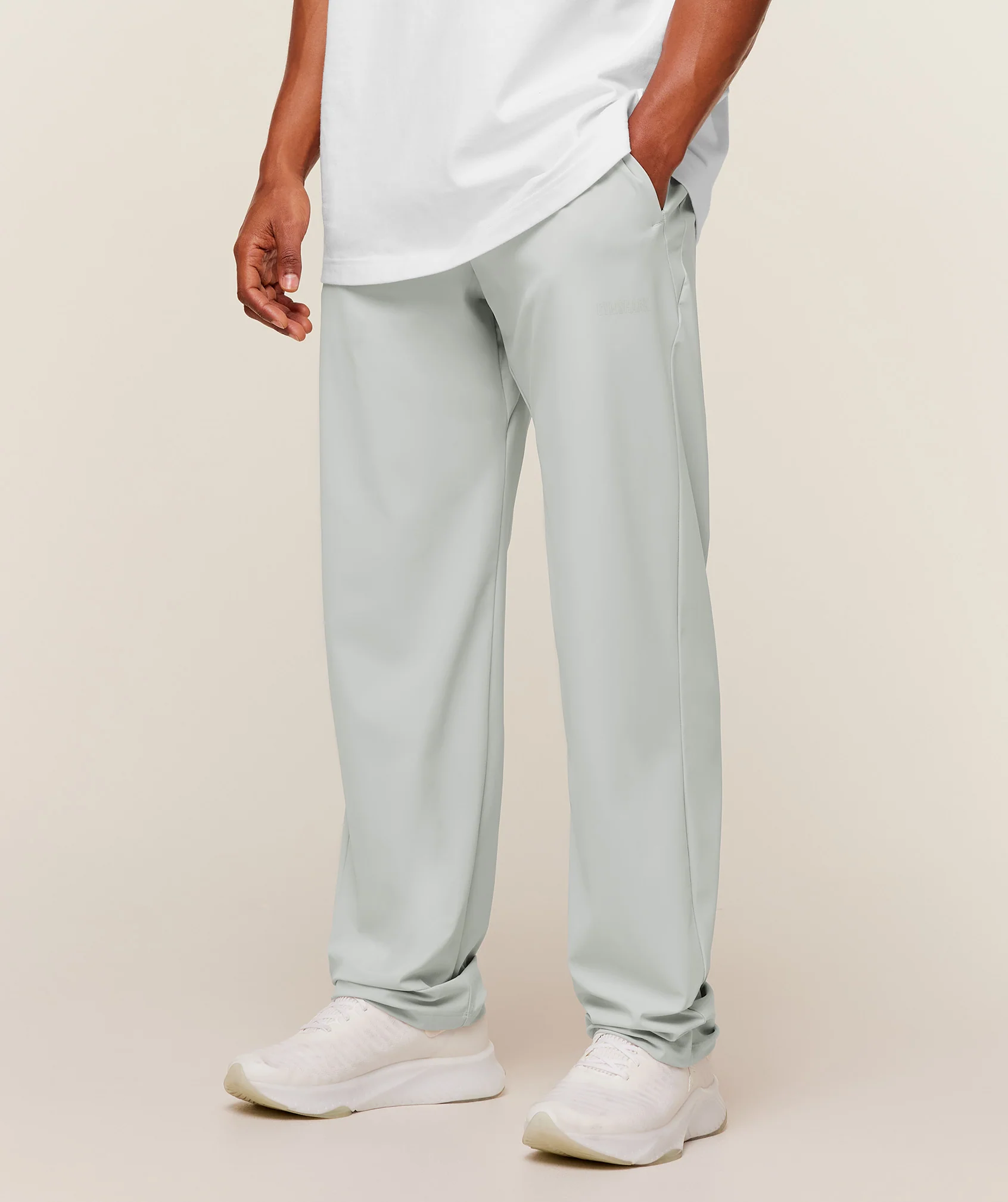 Gymshark Hybrid Joggers - Light Grey - Image 3