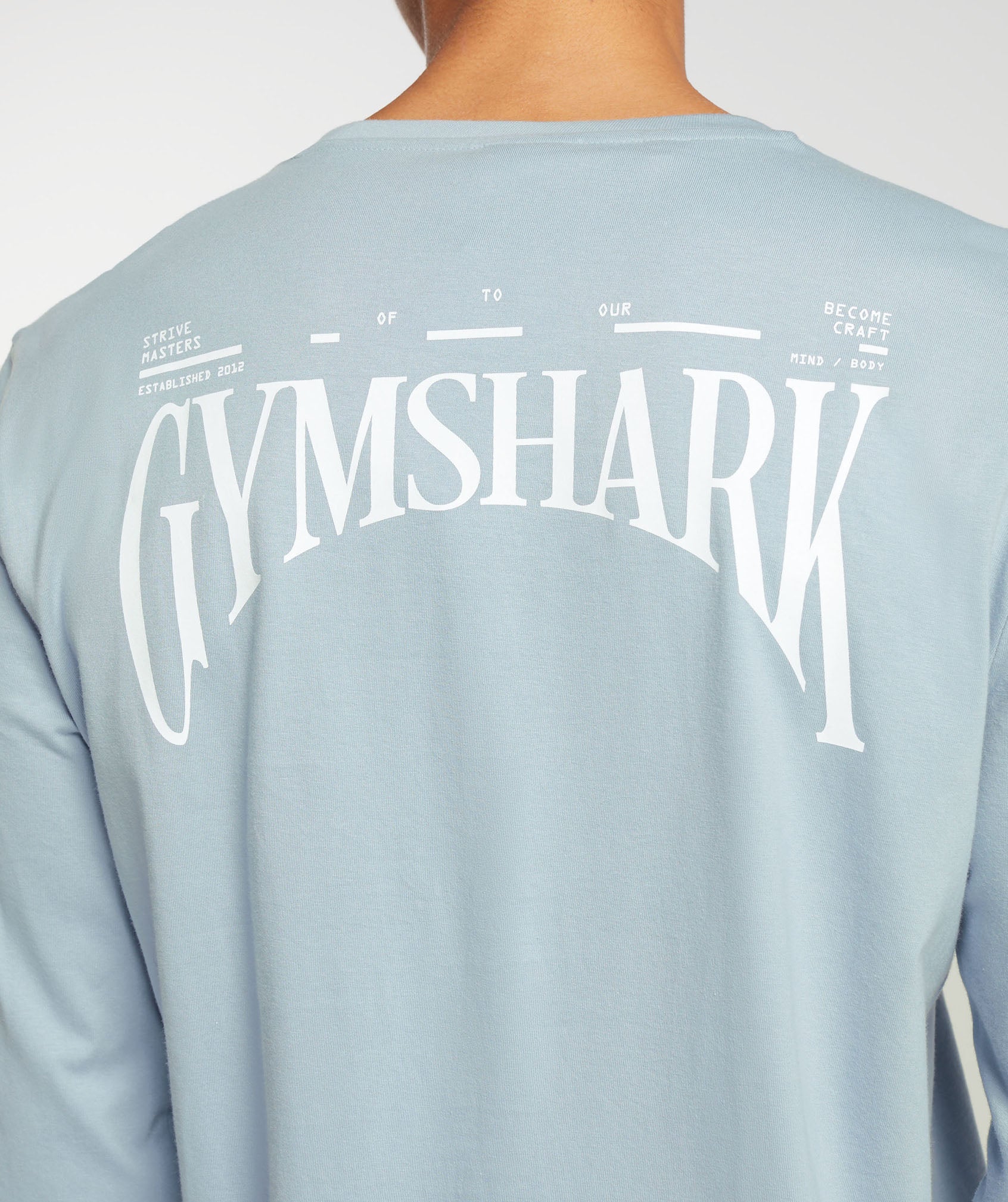 Gymshark Hybrid Wellness Long Sleeve T-Shirt - Salt Blue - Image 5
