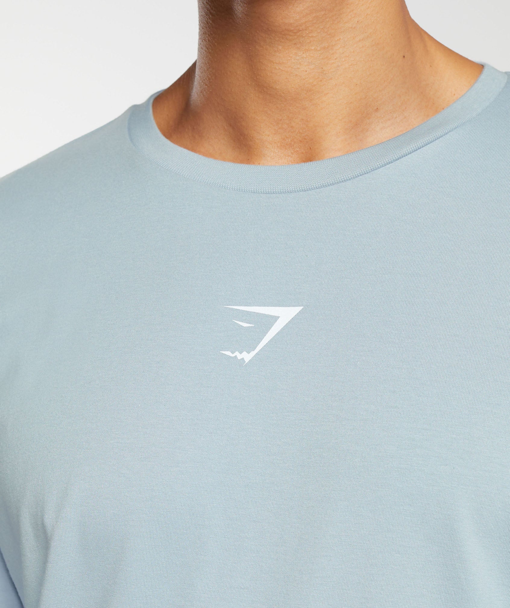 Gymshark Hybrid Wellness Long Sleeve T-Shirt - Salt Blue - Image 7