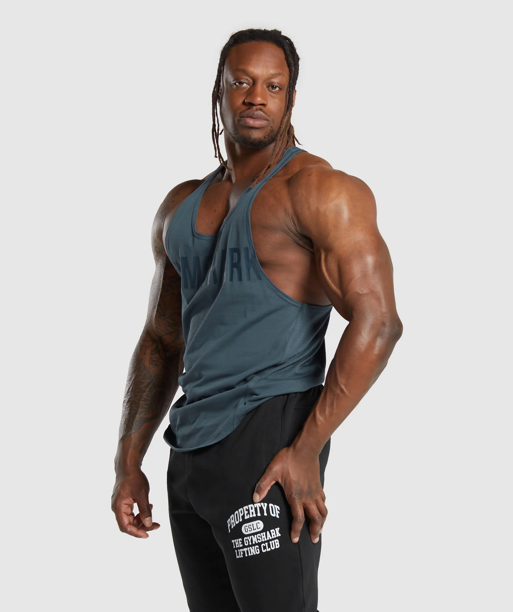 Gymshark Impact Stringer - Titanium Blue - Image 3