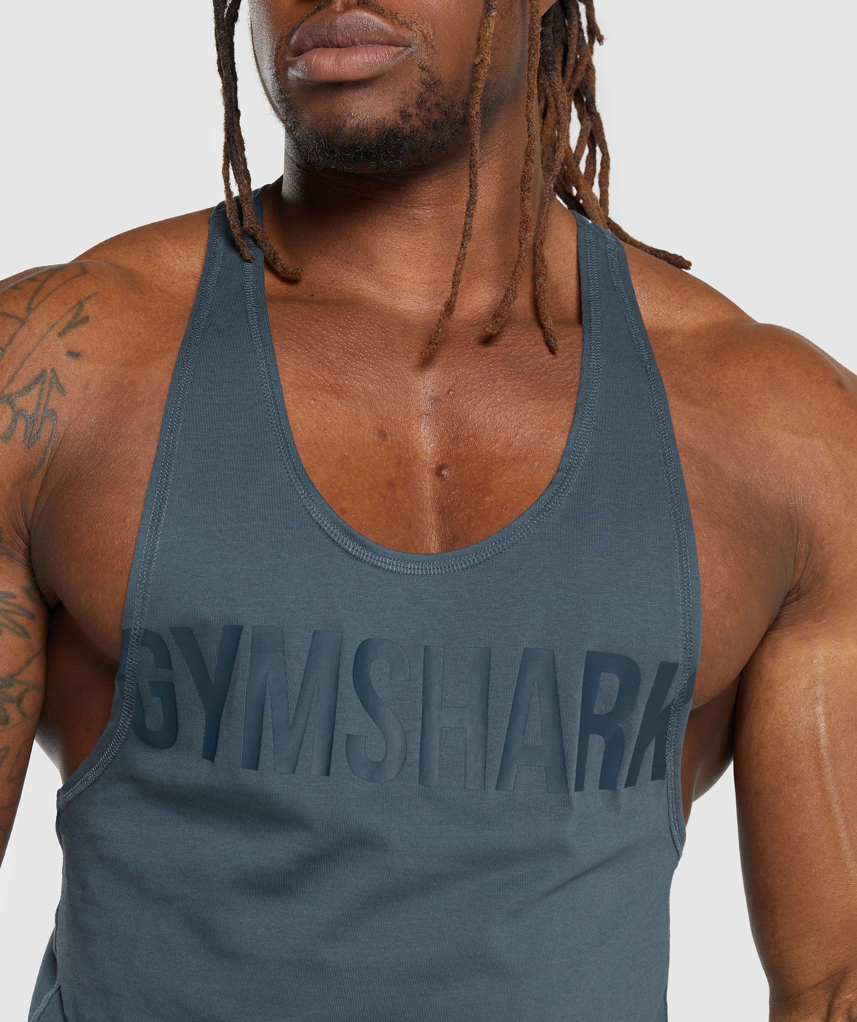 Gymshark Impact Stringer - Titanium Blue - Image 5