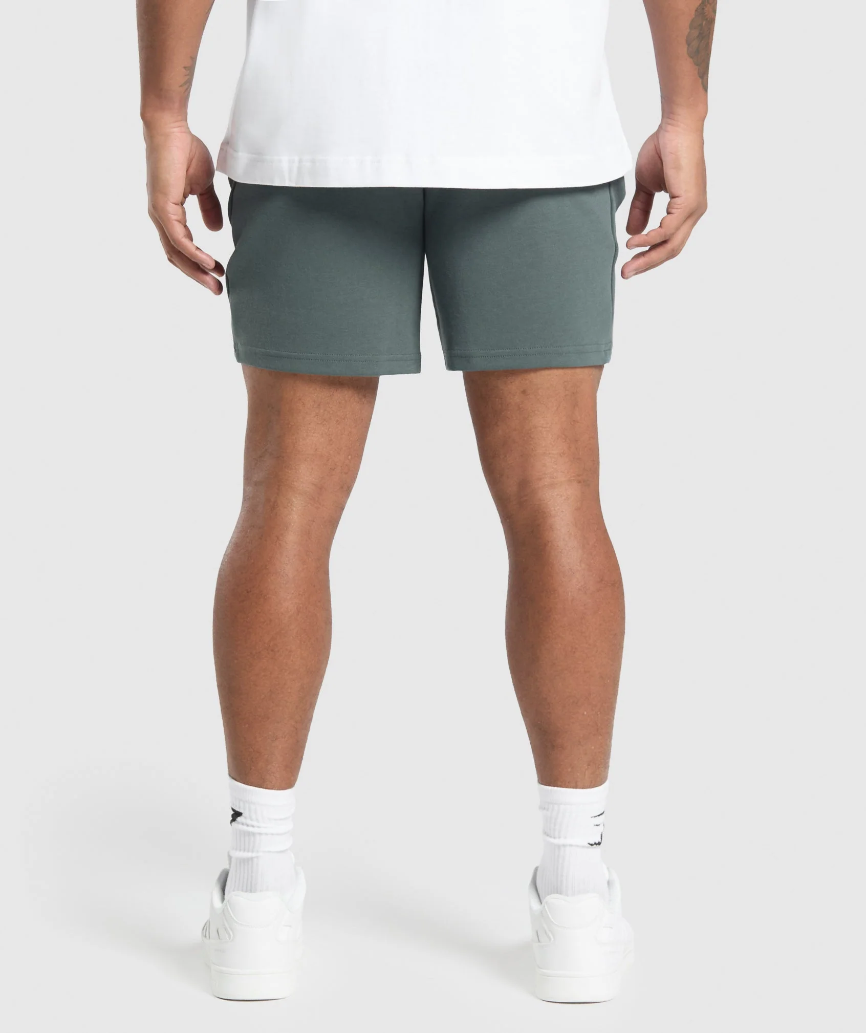 Gymshark Interlock Tech 6" Shorts - Slate Teal - Image 2