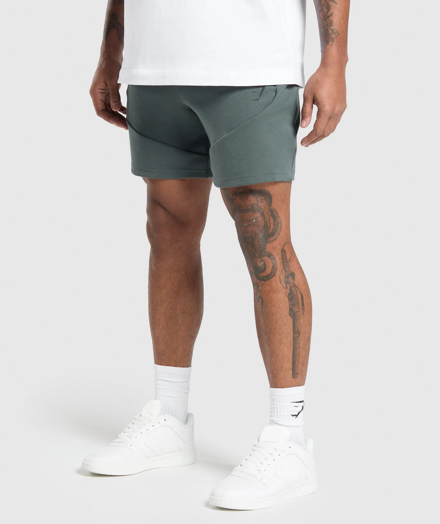 Gymshark Interlock Tech 6" Shorts - Slate Teal - Image 3