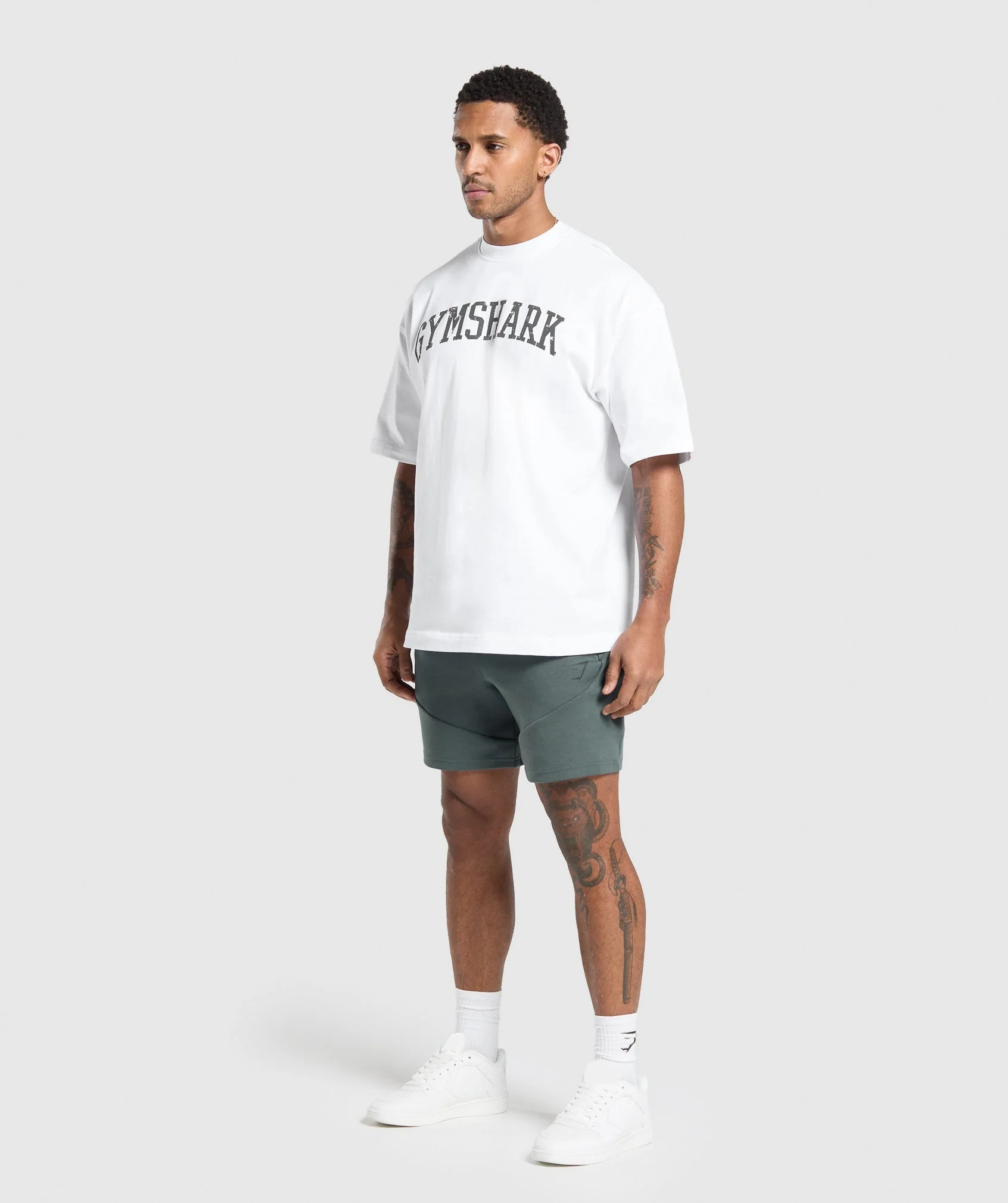 Gymshark Interlock Tech 6" Shorts - Slate Teal - Image 4