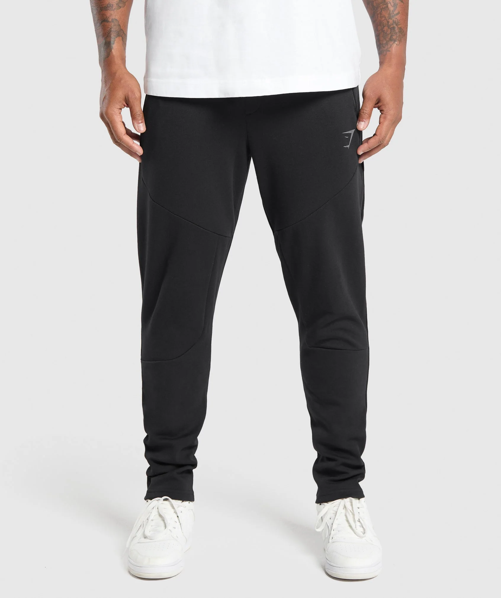 Gymshark Interlock Tech Joggers - Black - Image 2