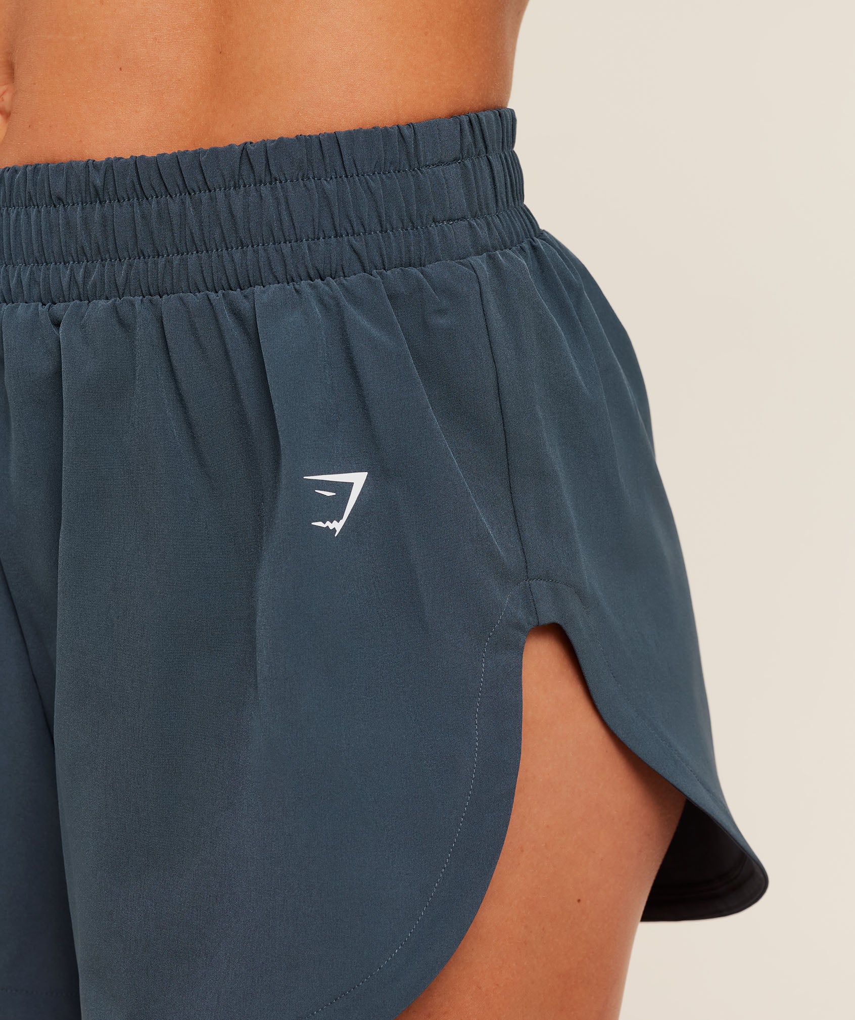 Gymshark Interval High Leg Shorts - Stealth Blue - Image 6