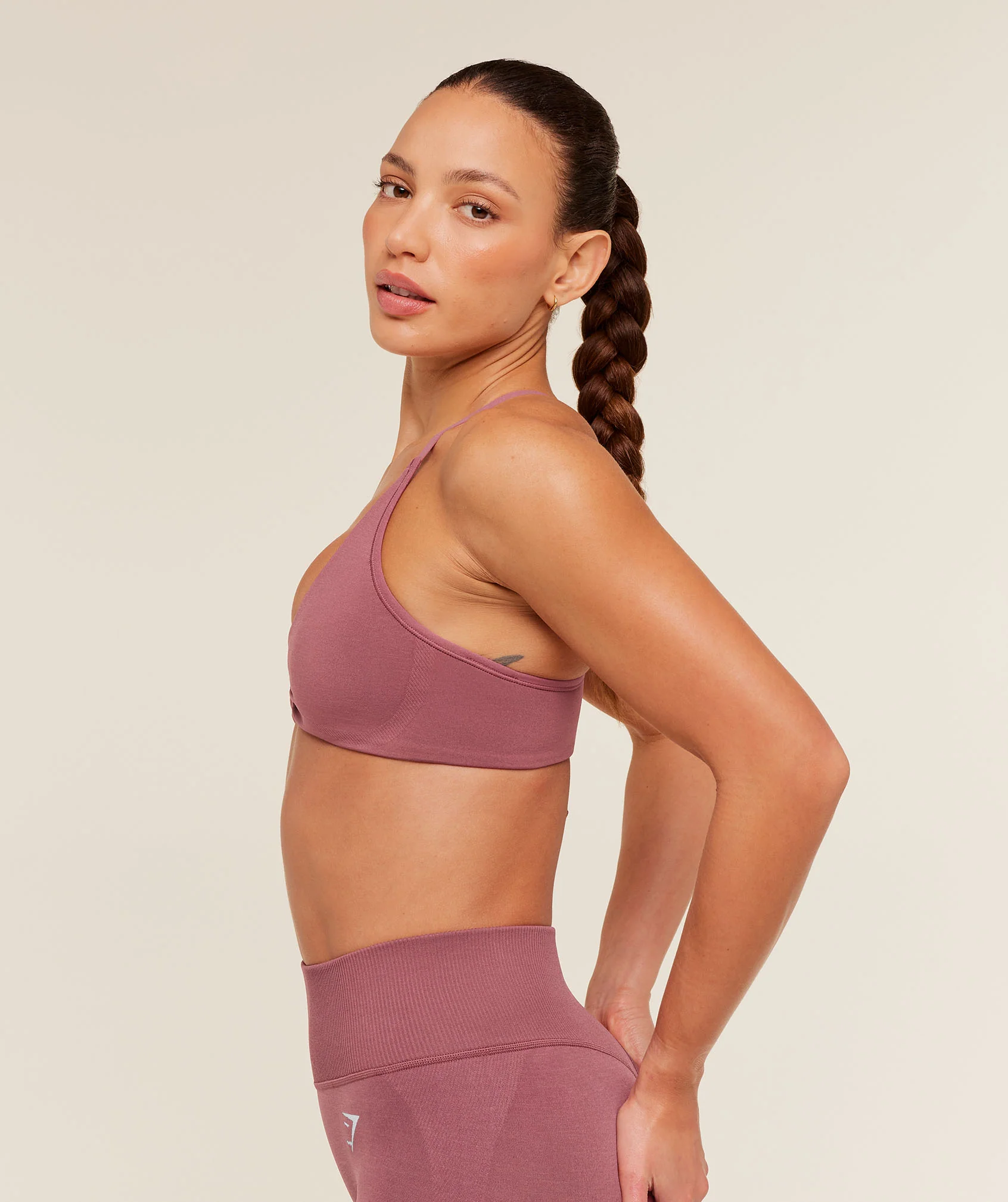 Gymshark Interval Seamless Light Support Sports Bra - Reset Pink - Image 4