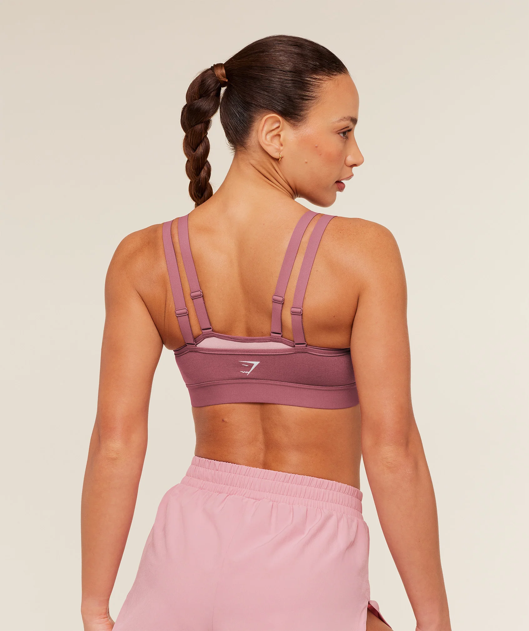 Gymshark Interval Seamless Medium Support  Sports Bra - Reset Pink/Light Pink - Image 3
