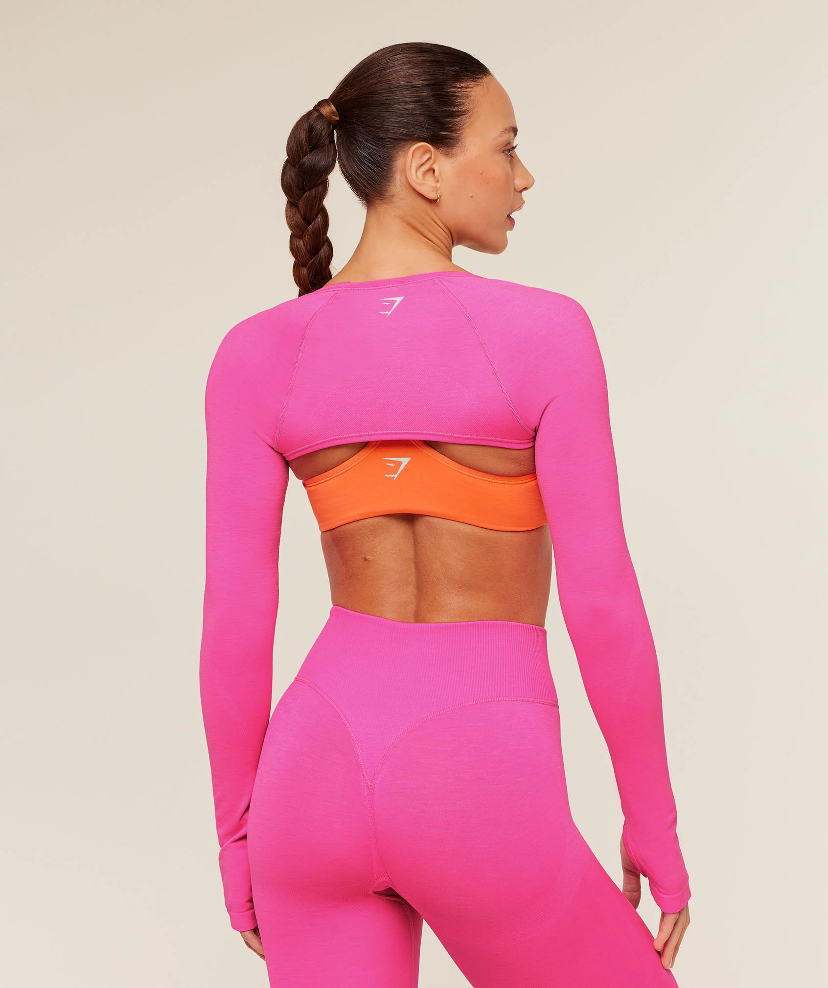 Gymshark Interval Seamless Shrug - Electric Pink - Image 4