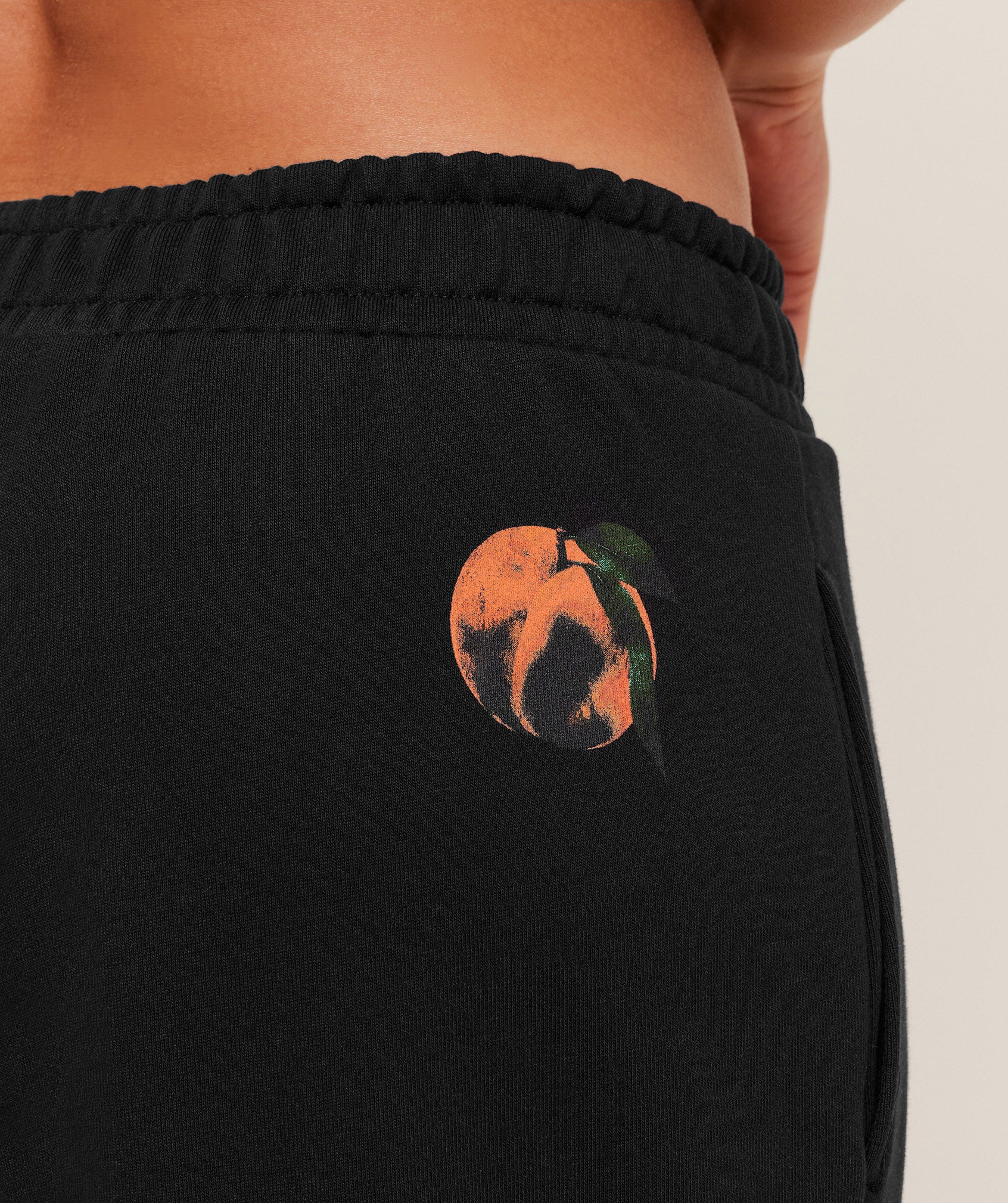 Gymshark Juicy Peach Wide Leg Joggers - Black - Image 4