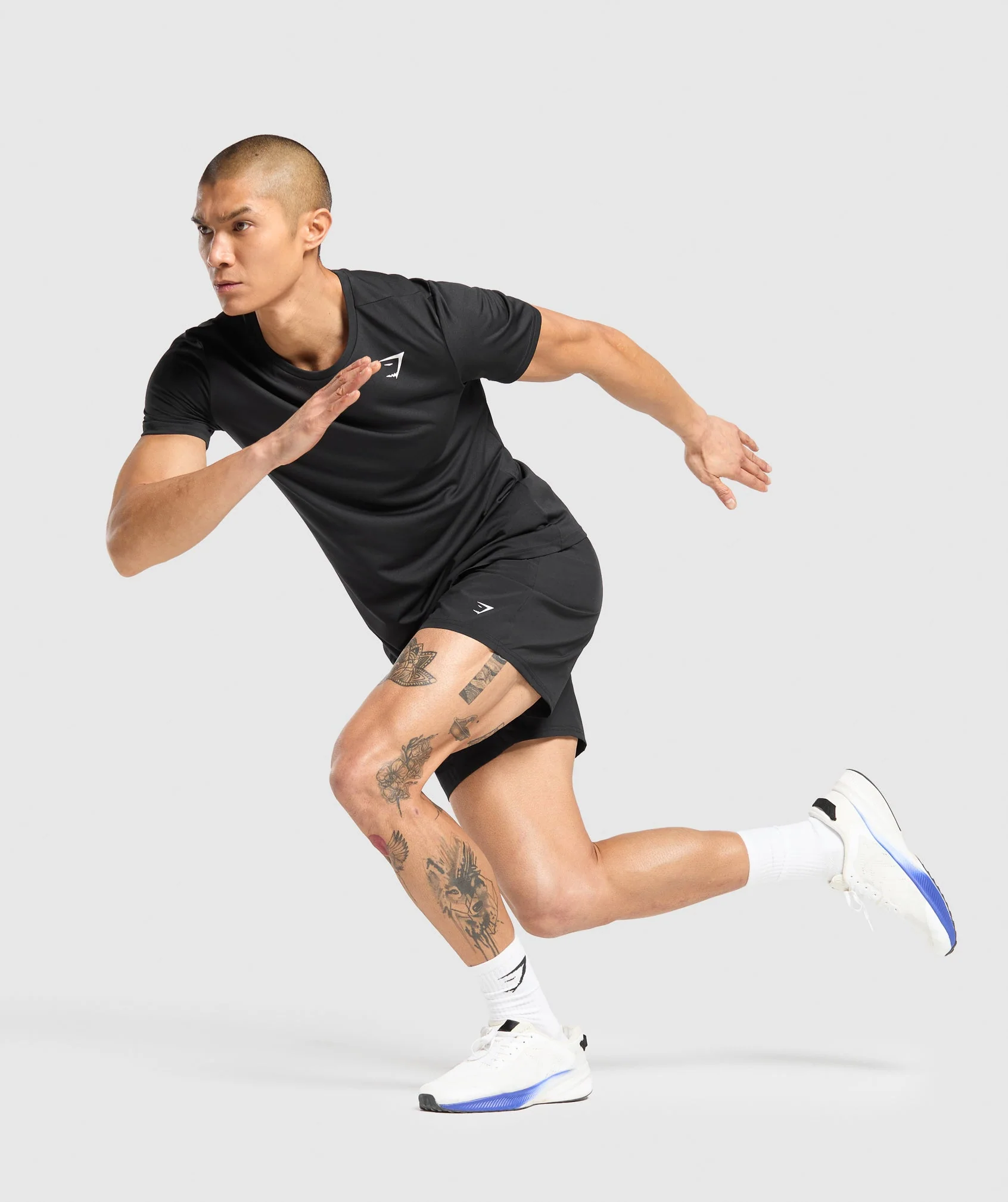 Gymshark Keep Showing Up 7" Shorts - Black - Image 5