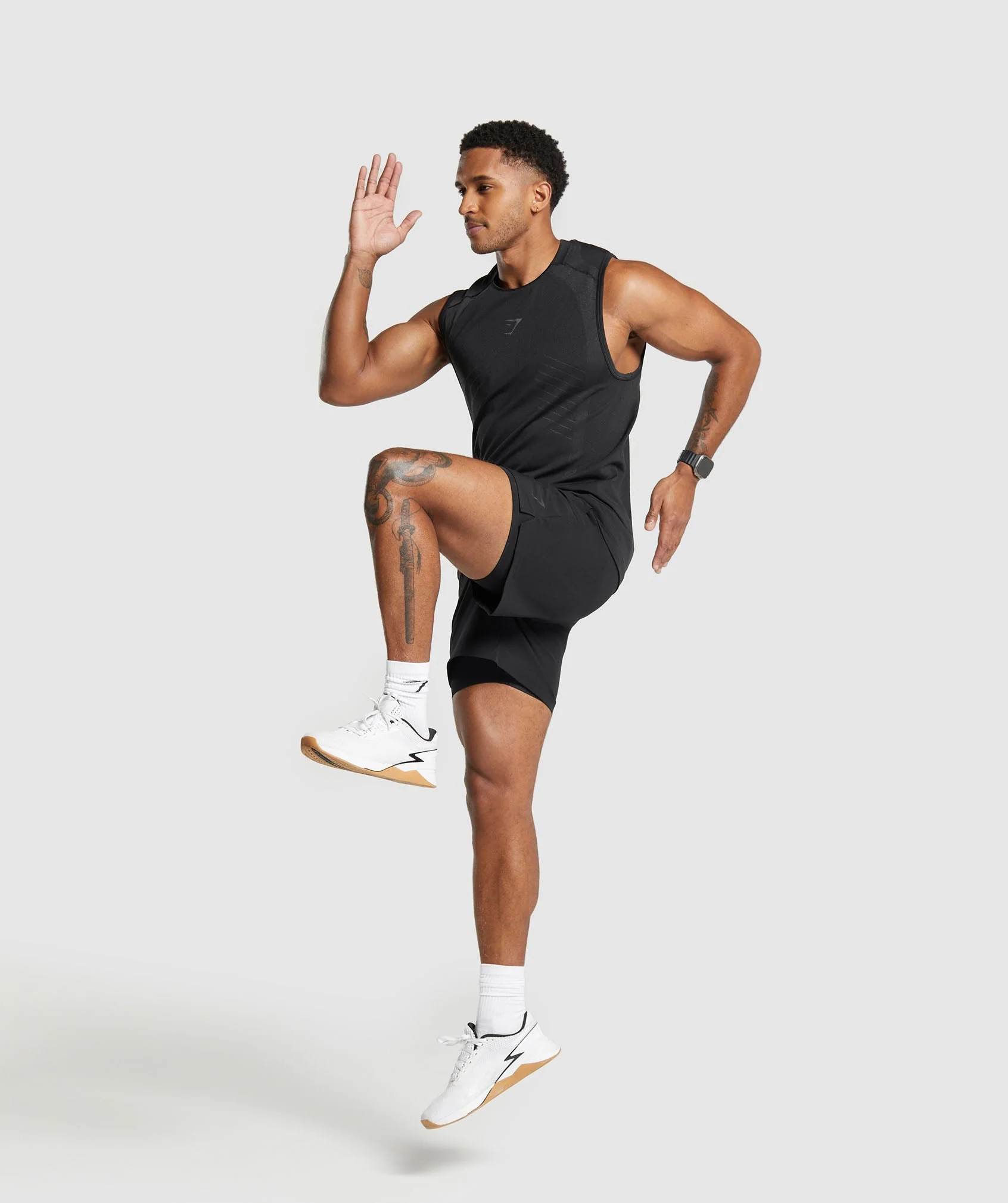 Gymshark Land to Water 6" Shorts - Black - Image 4