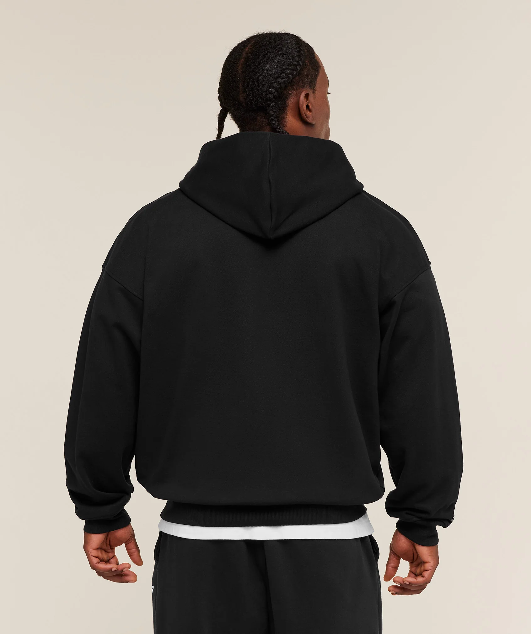 Gymshark Layered Graphic Zip Up Hoodie - Black - Image 2