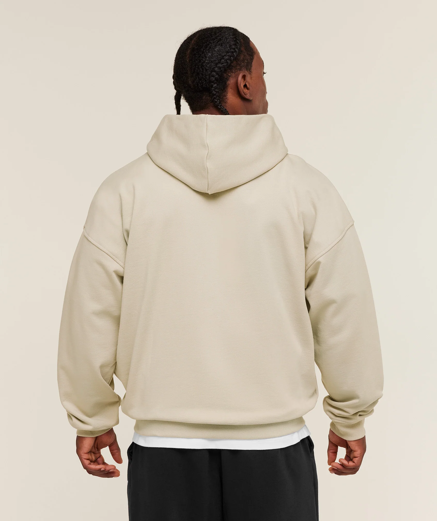 Gymshark Layered Graphic Zip Up Hoodie - Pebble Grey - Image 2