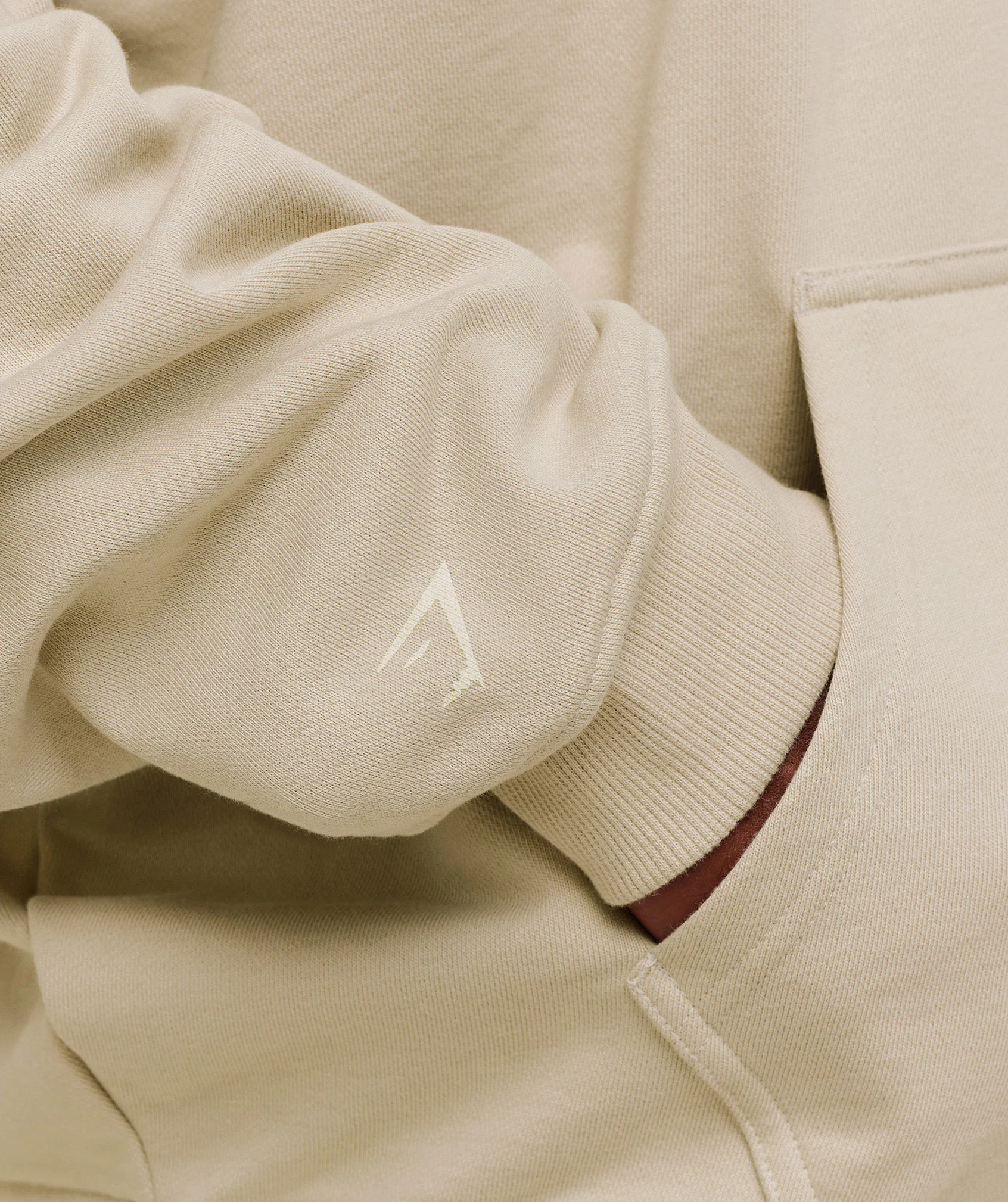 Gymshark Layered Graphic Zip Up Hoodie - Pebble Grey - Image 6