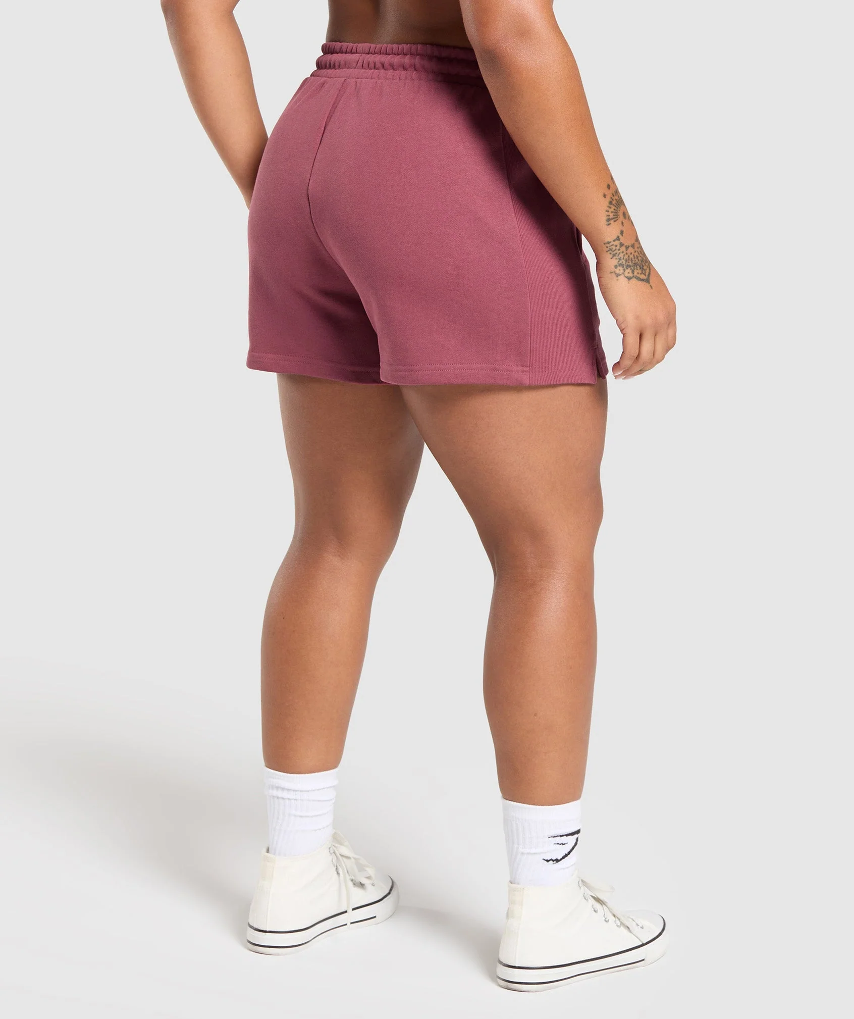 Gymshark Legacy Cotton Shorts - Washed Berry Pink - Image 2