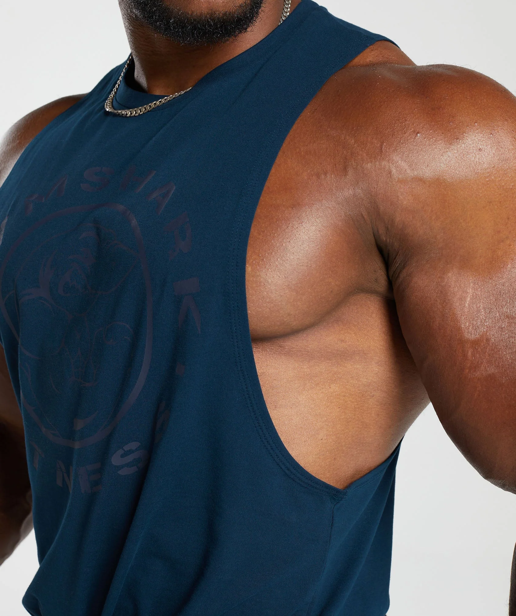 Gymshark Legacy Drop Arm Tank - Navy - Image 6