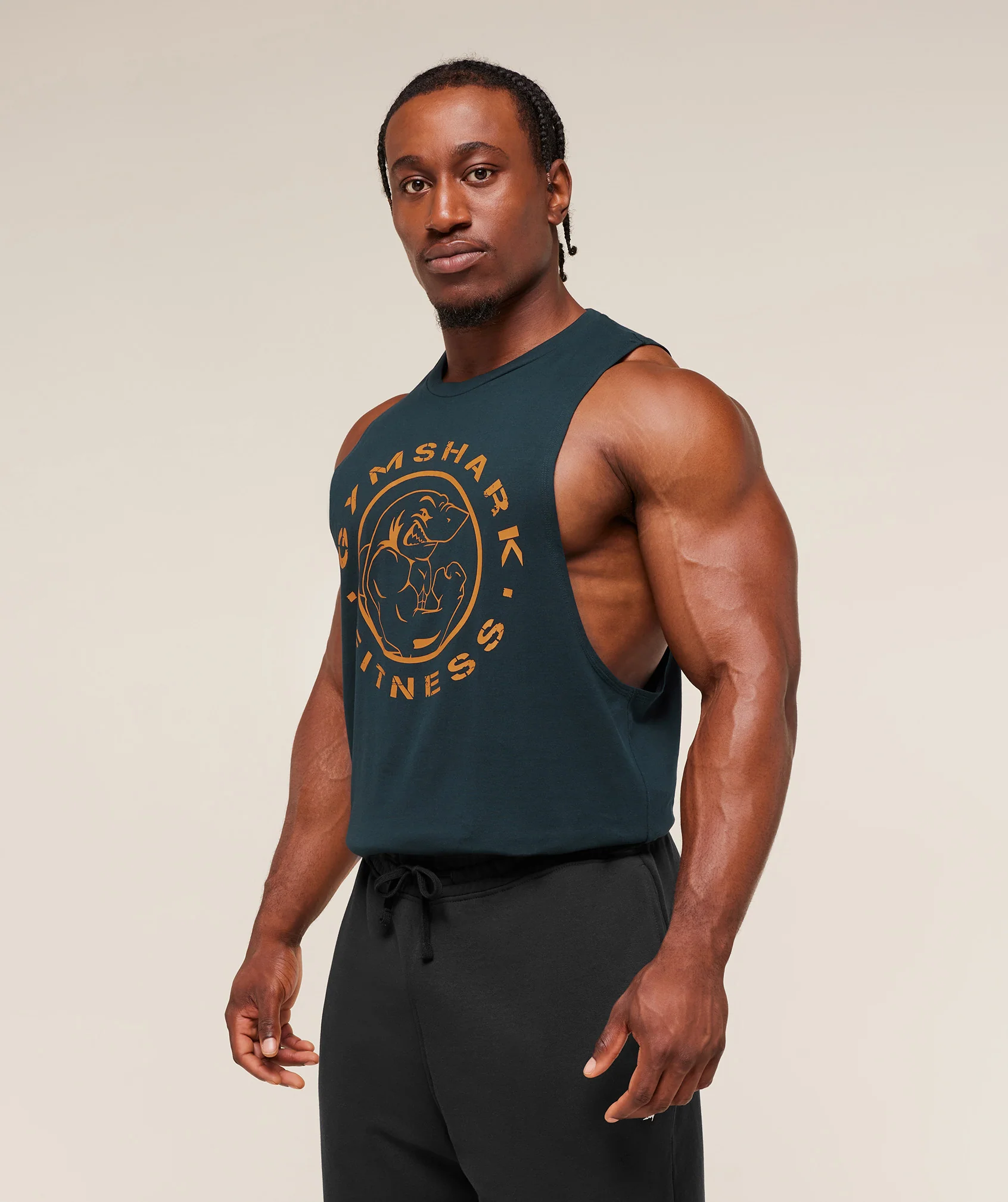 Gymshark Legacy Drop Arm Tank - Deep Petrol Blue - Image 3