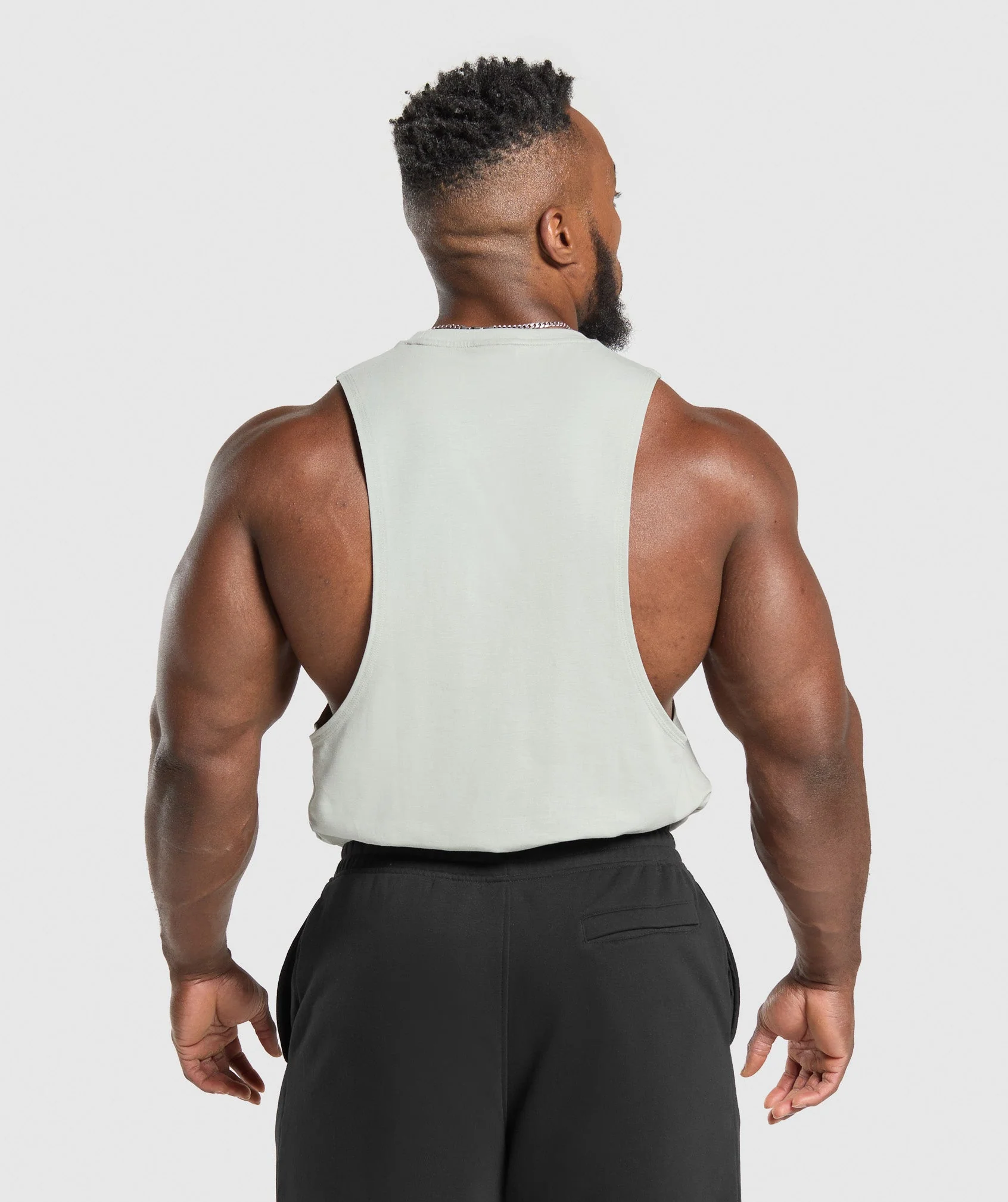 Gymshark Legacy Drop Arm Tank - Stone Grey - Image 2