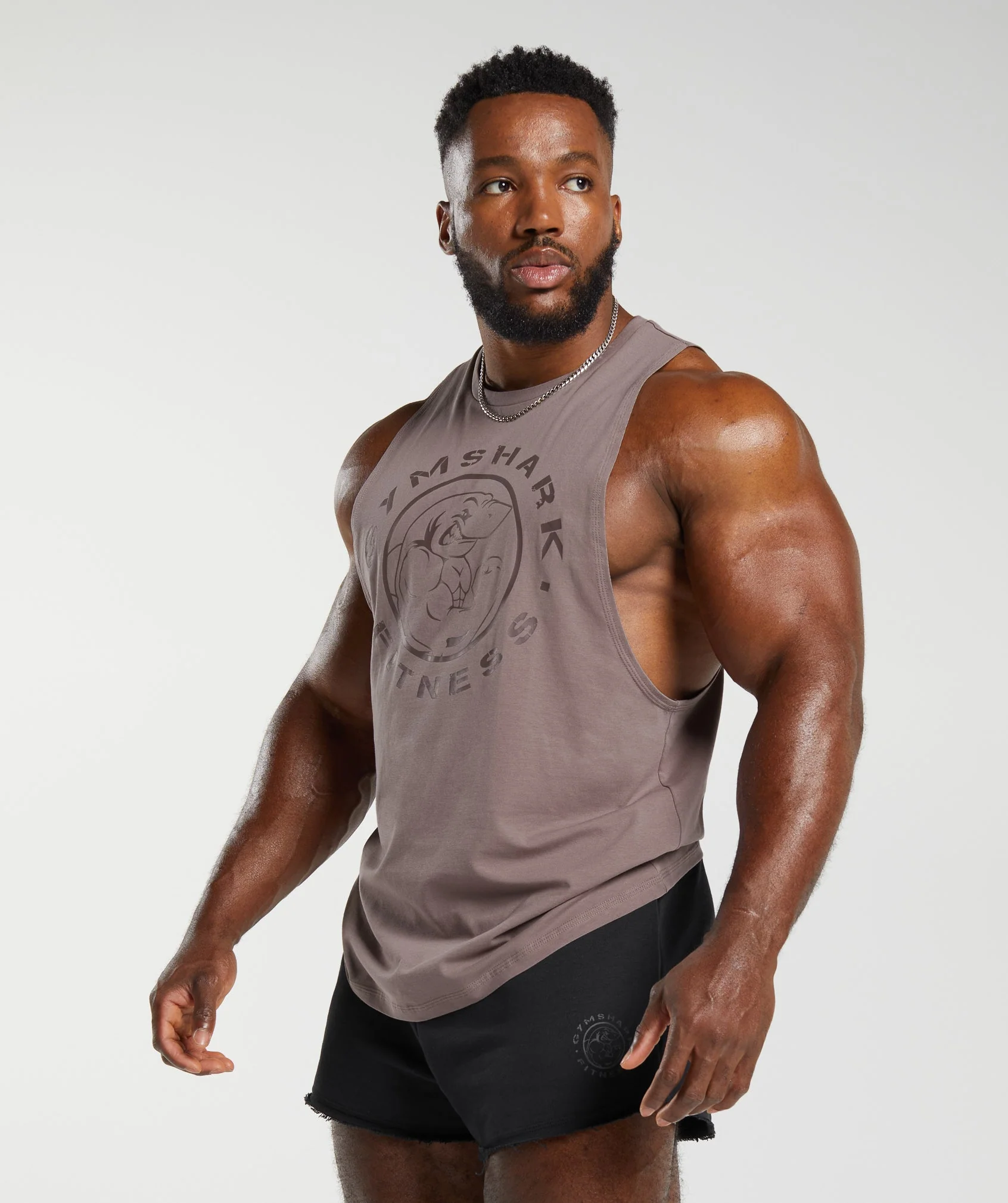 Gymshark Legacy Drop Arm Tank - Washed Mauve - Image 3
