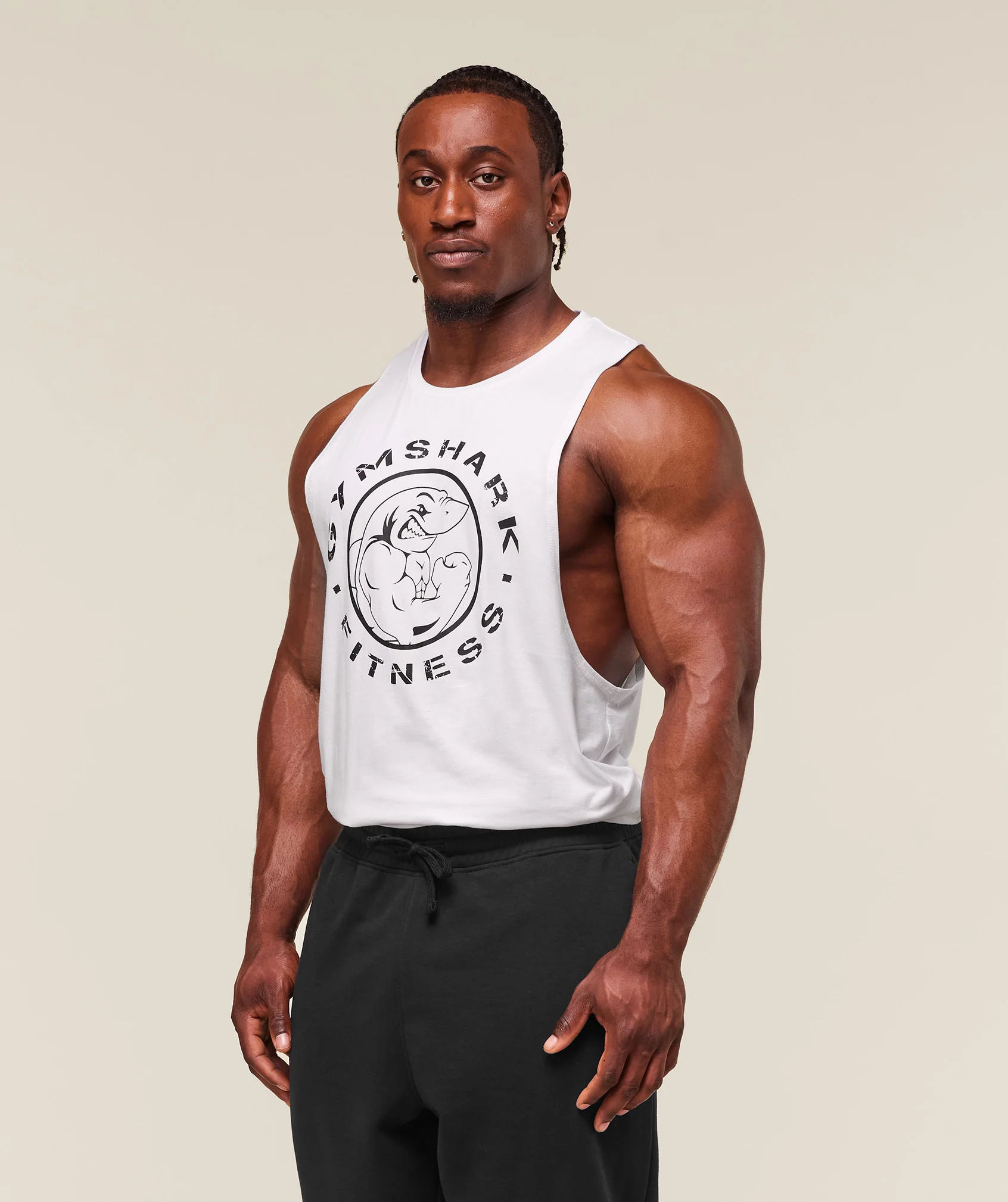 Gymshark Legacy Drop Arm Tank - White - Image 3