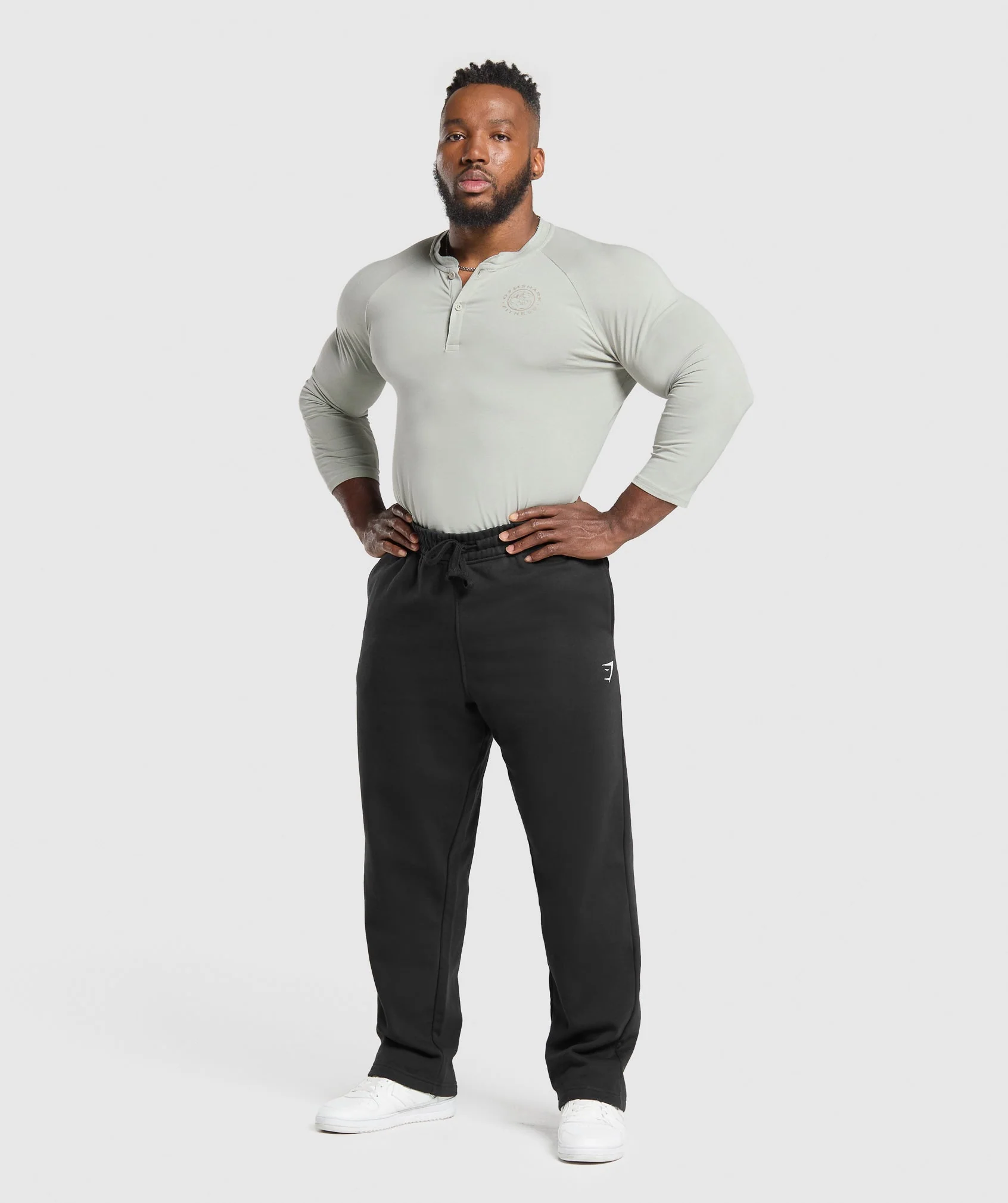 Gymshark Legacy Henley - Stone Grey - Image 4