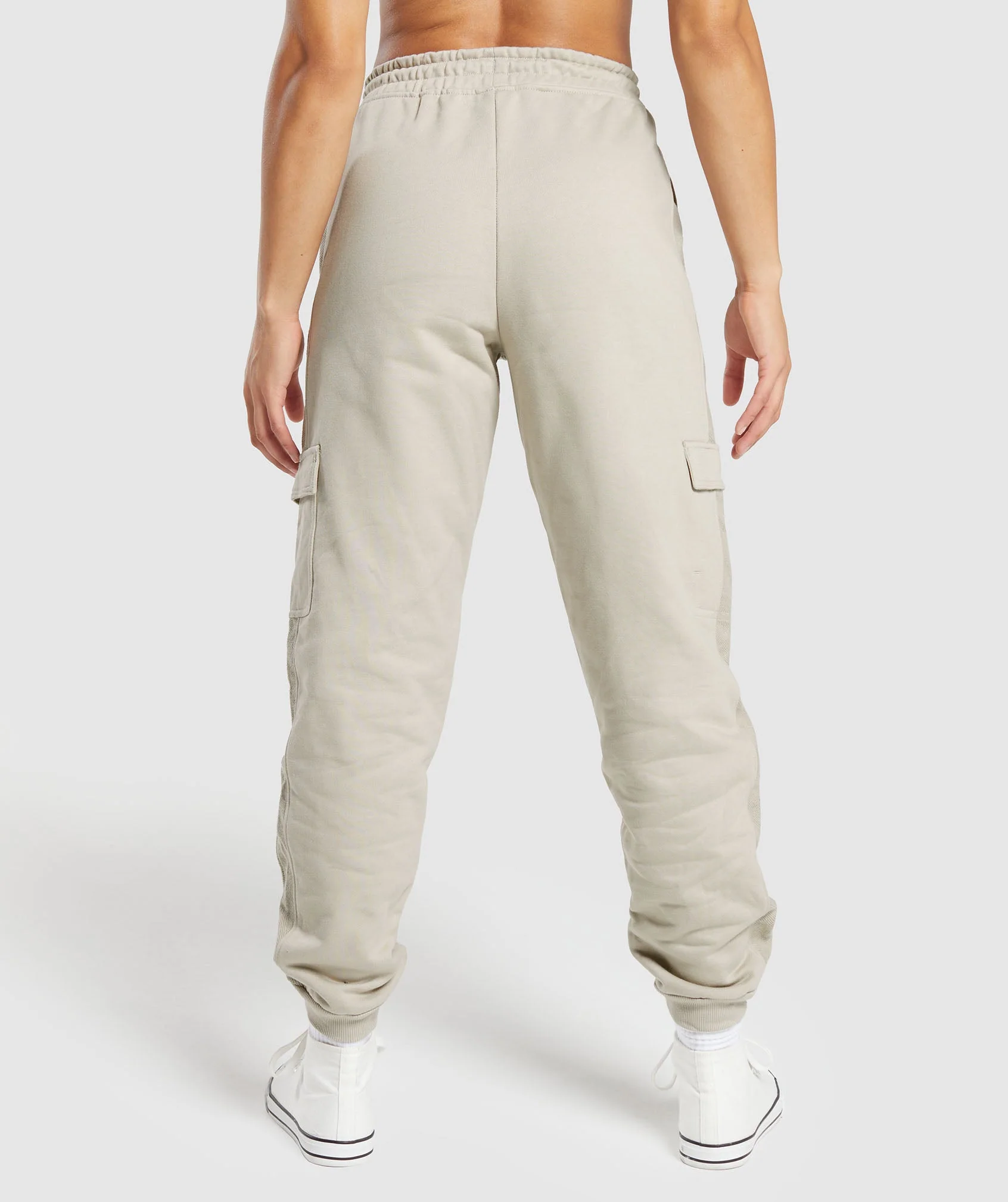 Gymshark Legacy Joggers - Washed Stone Brown - Image 2
