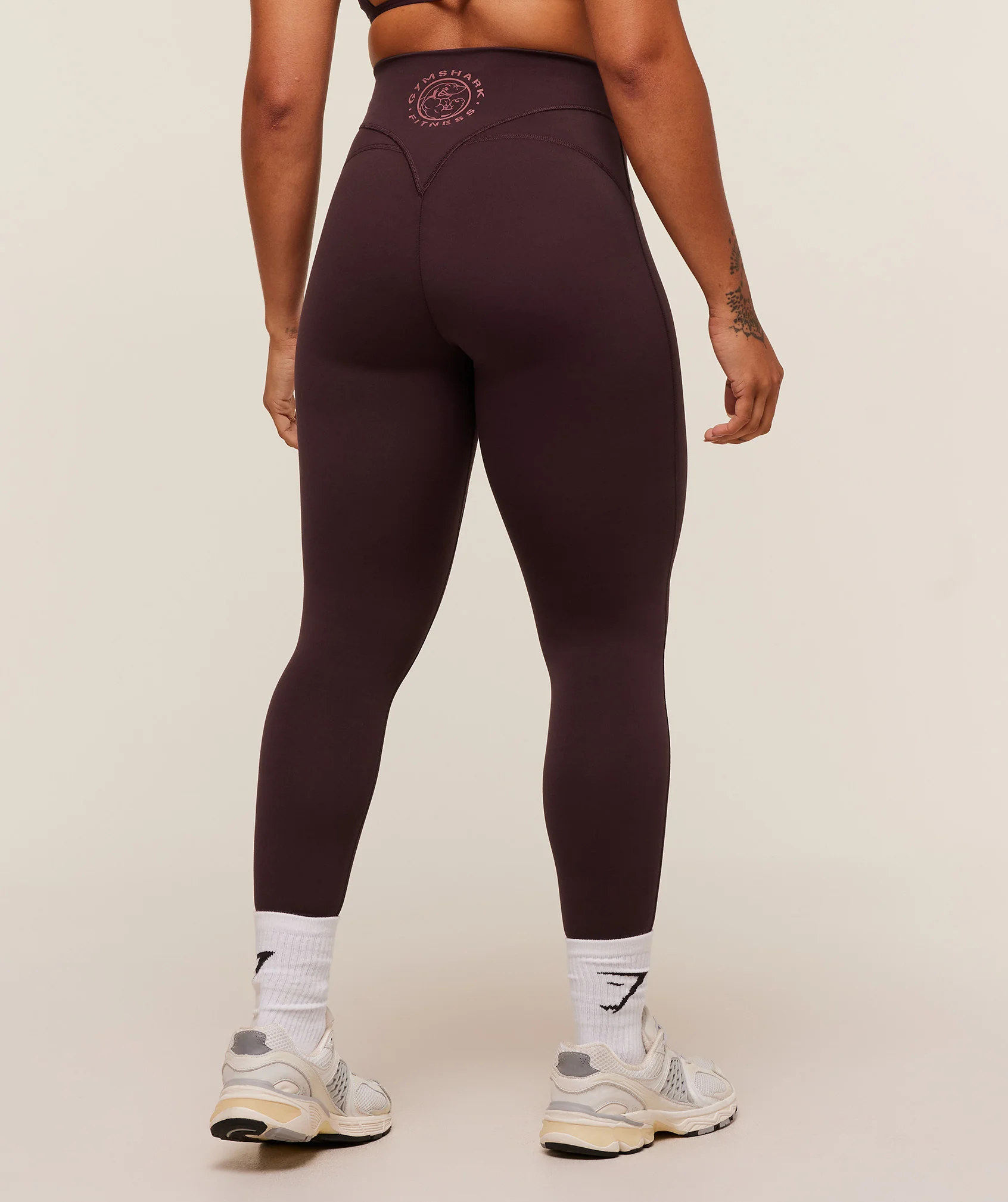 Gymshark Legacy Regular Leggings - Cherry Purple - Image 2