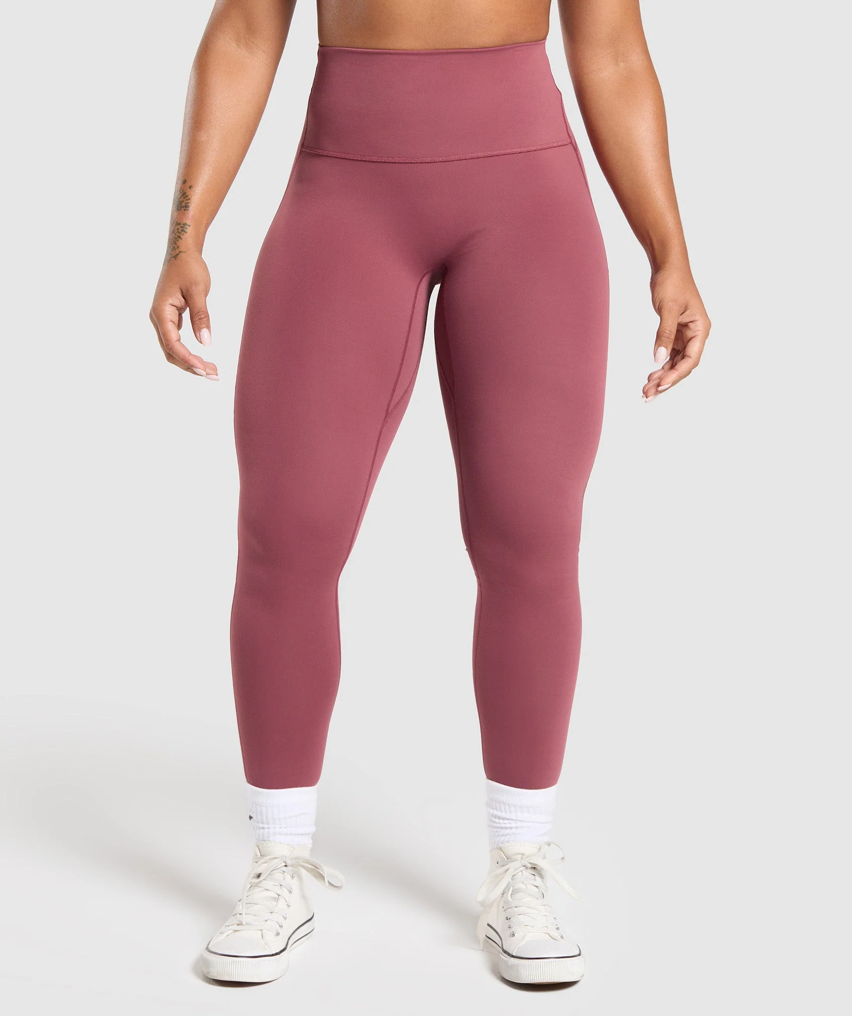 Gymshark Legacy Regular Leggings - Washed Berry Pink