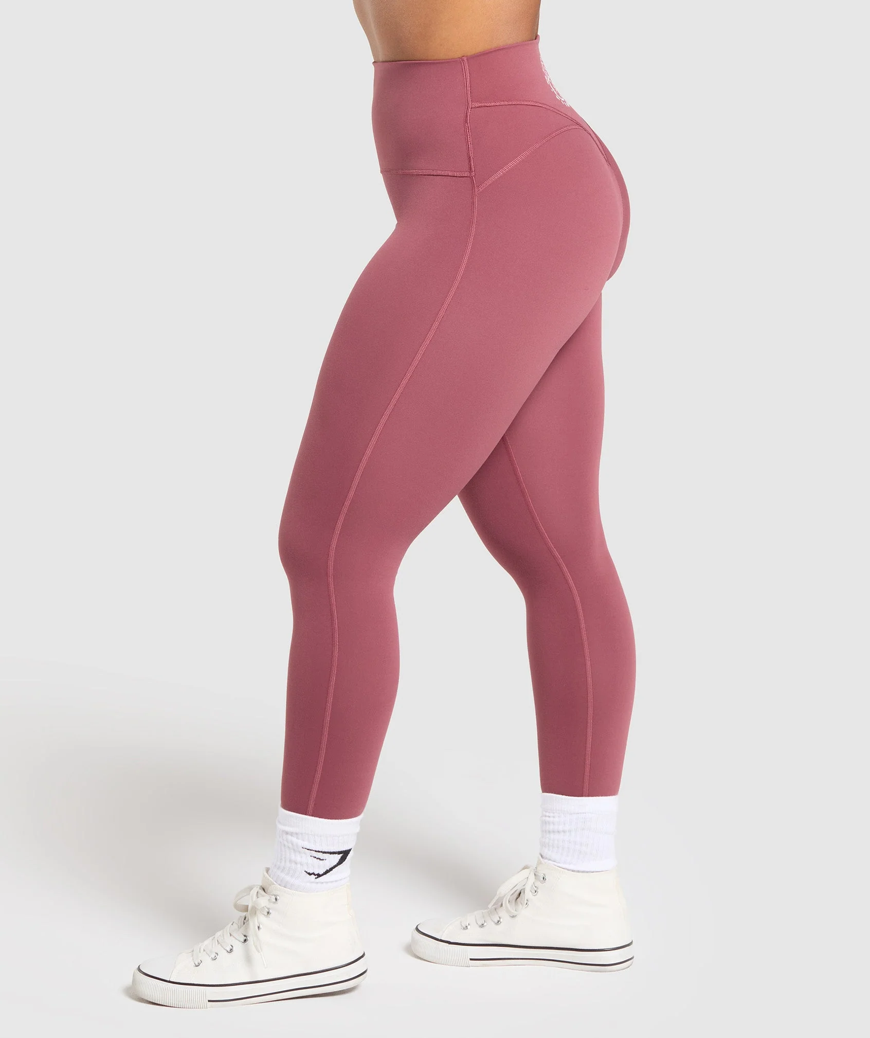Gymshark Legacy Regular Leggings - Washed Berry Pink - Image 3