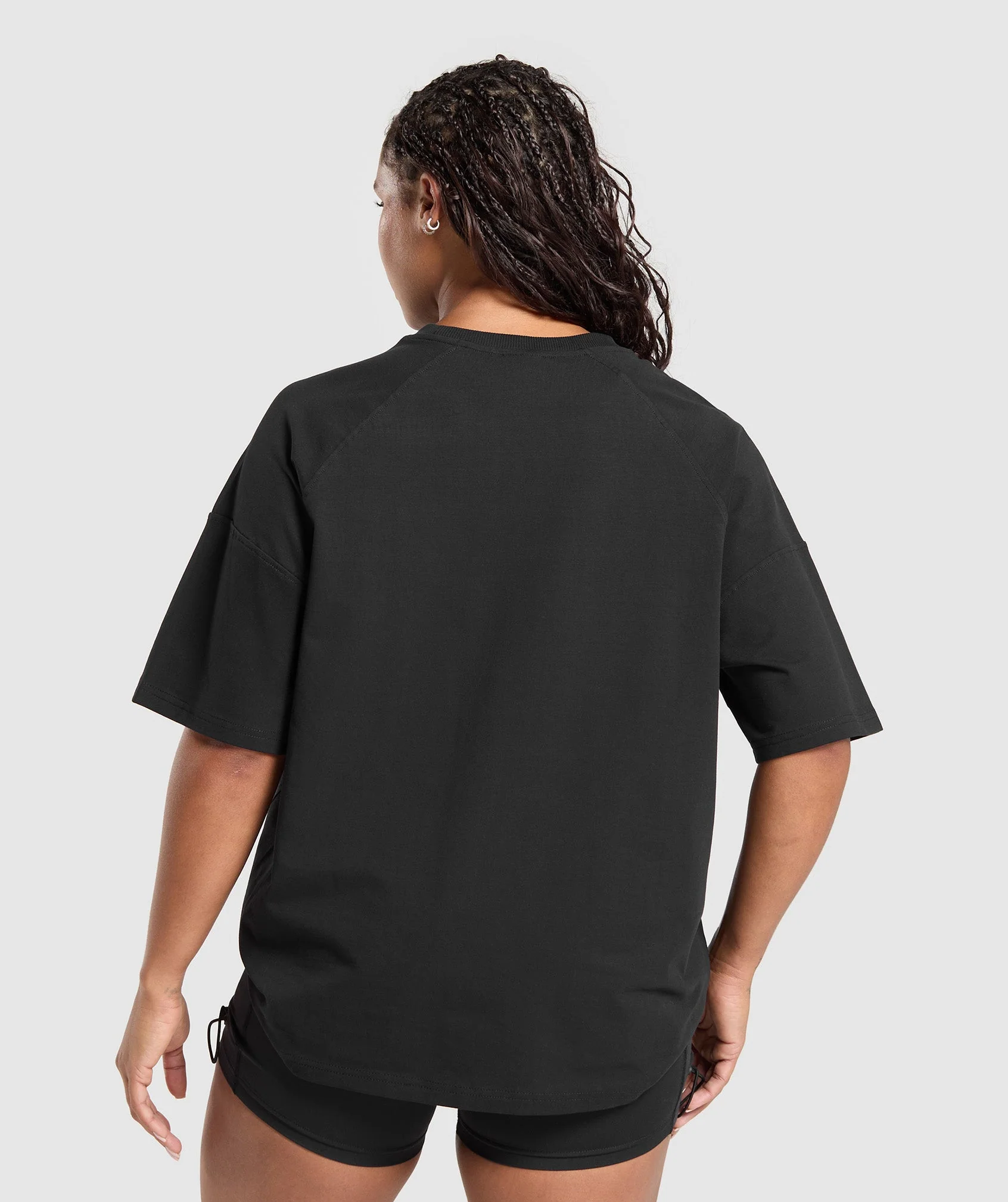 Gymshark Legacy Logo Oversized T-Shirt - Black - Image 2