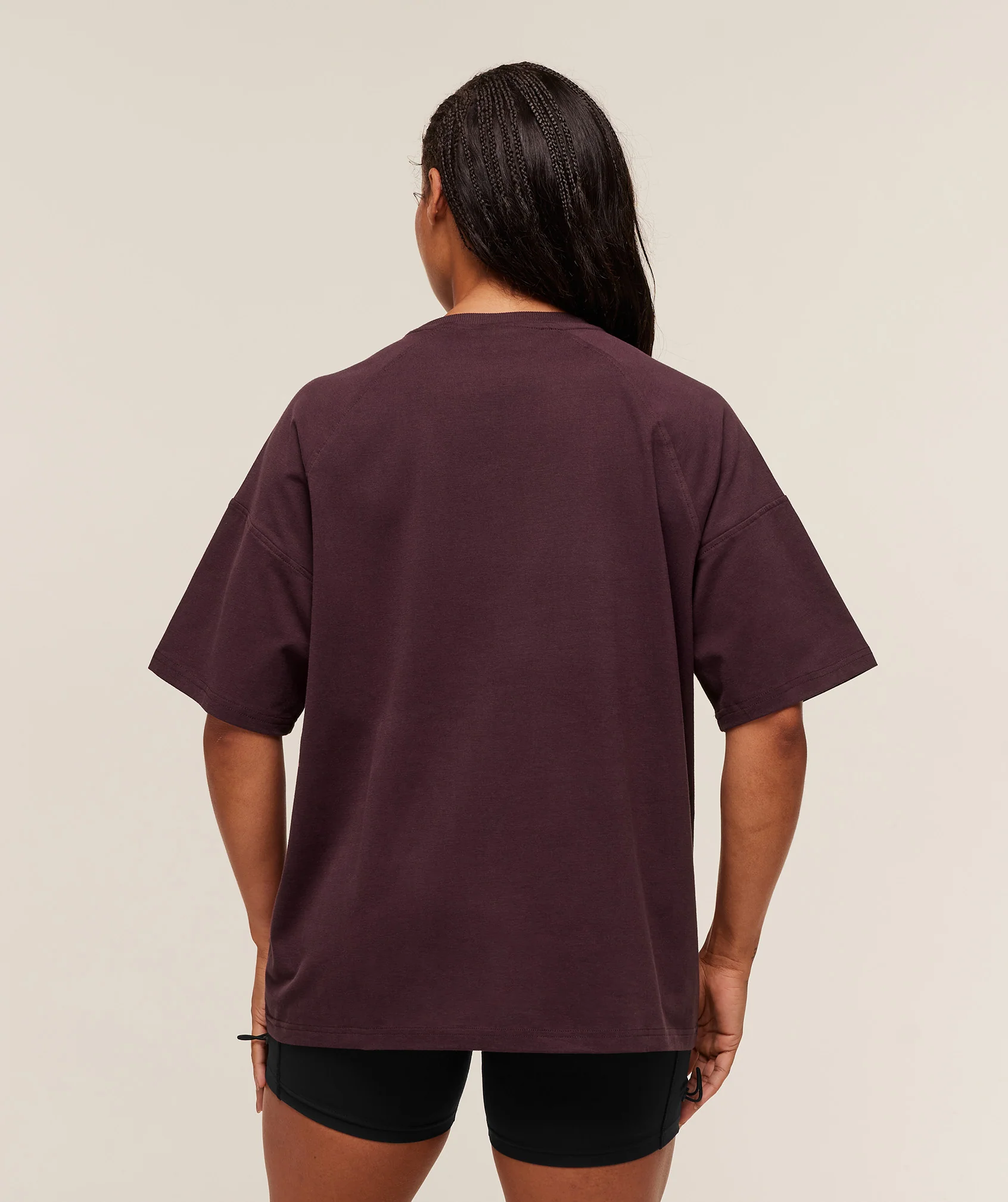 Gymshark Legacy Logo Oversized T-Shirt - Cherry Purple - Image 2