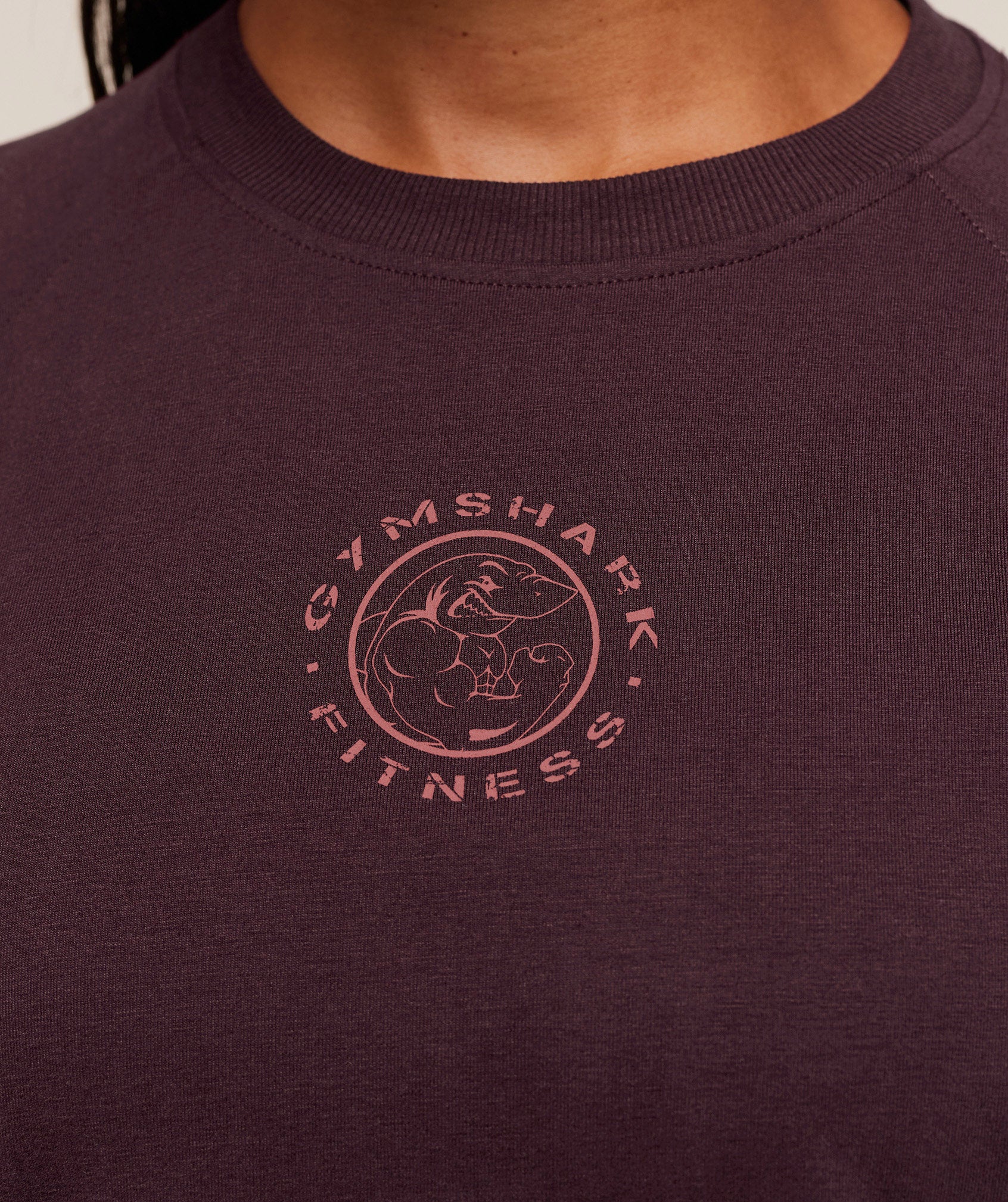 Gymshark Legacy Logo Oversized T-Shirt - Cherry Purple - Image 5