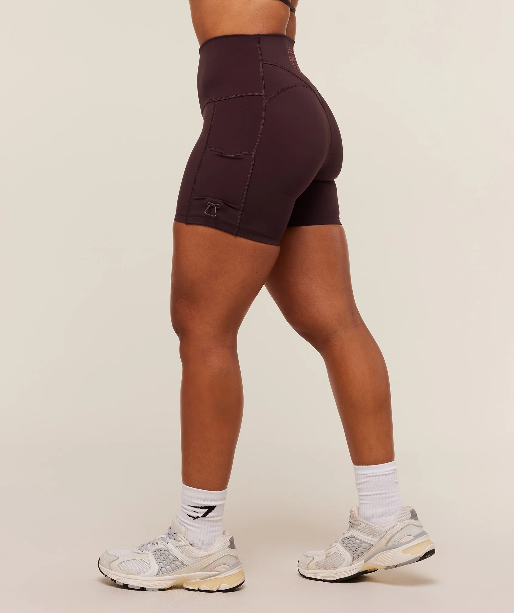 Gymshark Legacy Logo Tight Shorts - Cherry Purple - Image 3