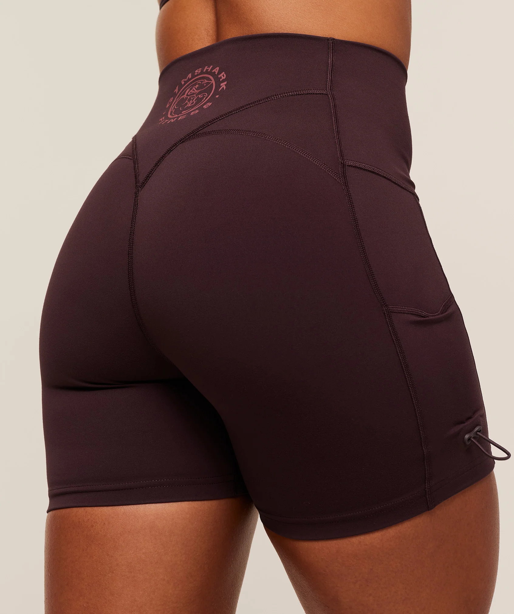 Gymshark Legacy Logo Tight Shorts - Cherry Purple - Image 5