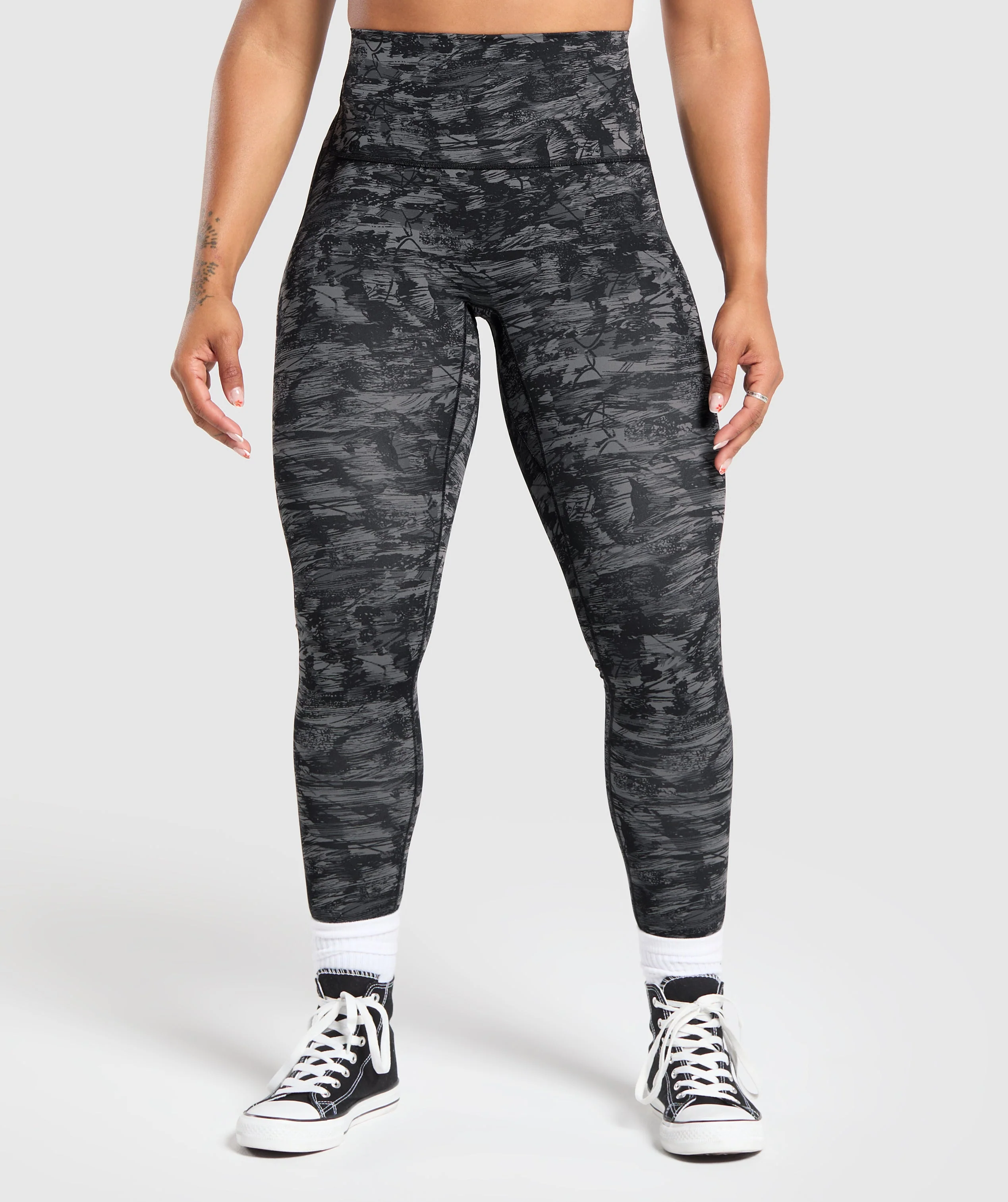Gymshark Legacy Regular Leggings - Black Print