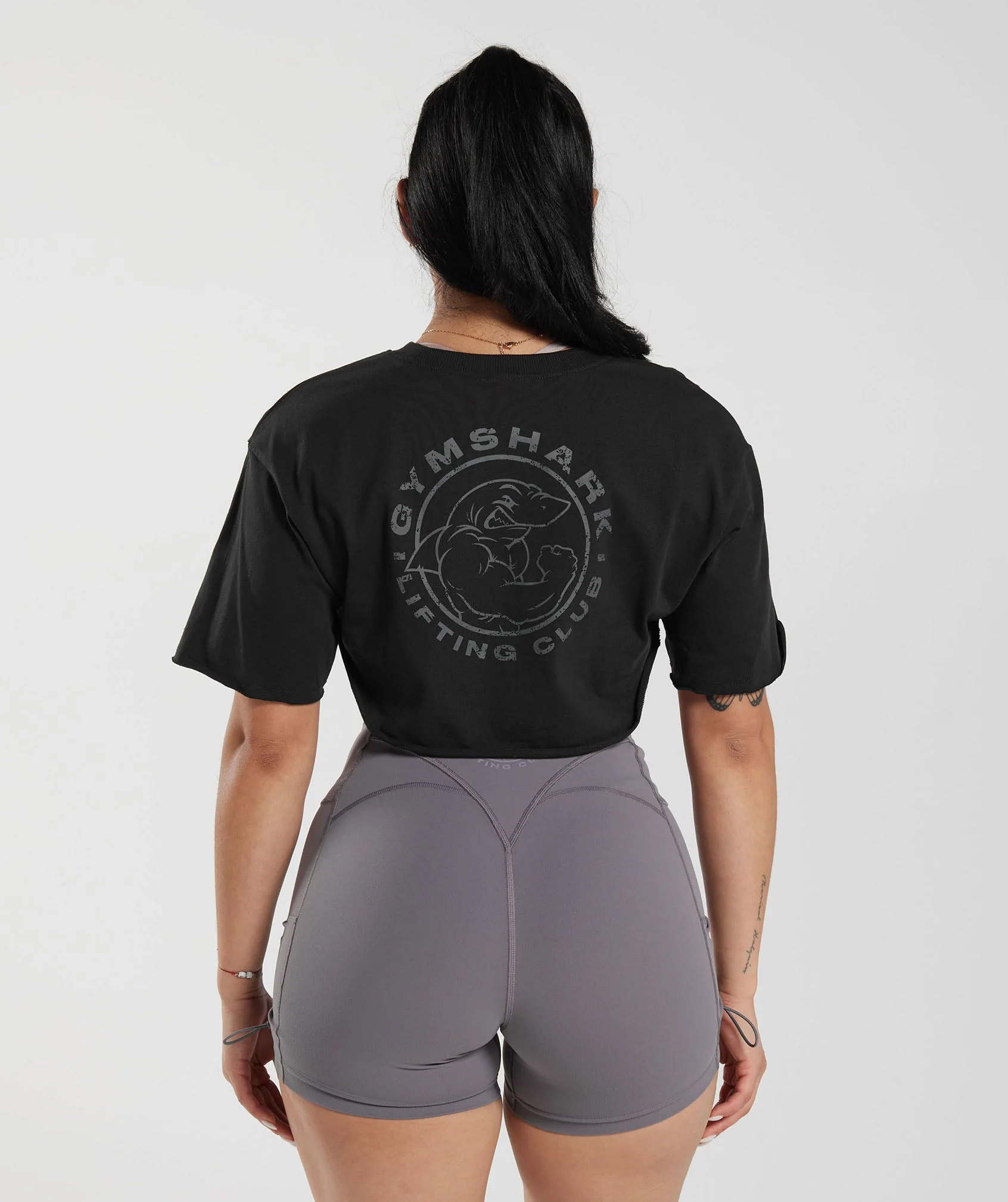 Gymshark Legacy Shrug Top - Black - Image 2