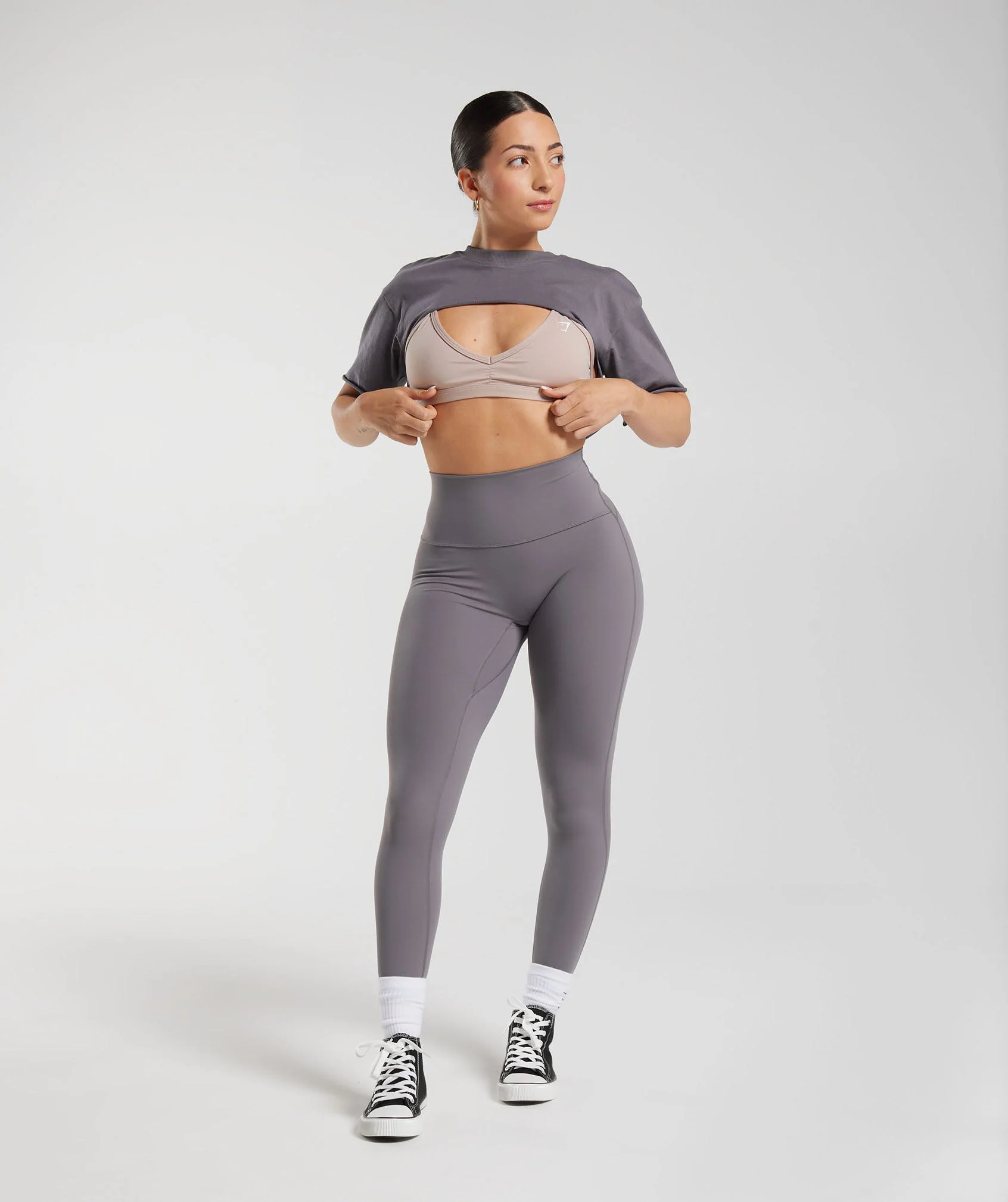 Gymshark Legacy Shrug Top - Titanium Grey - Image 4