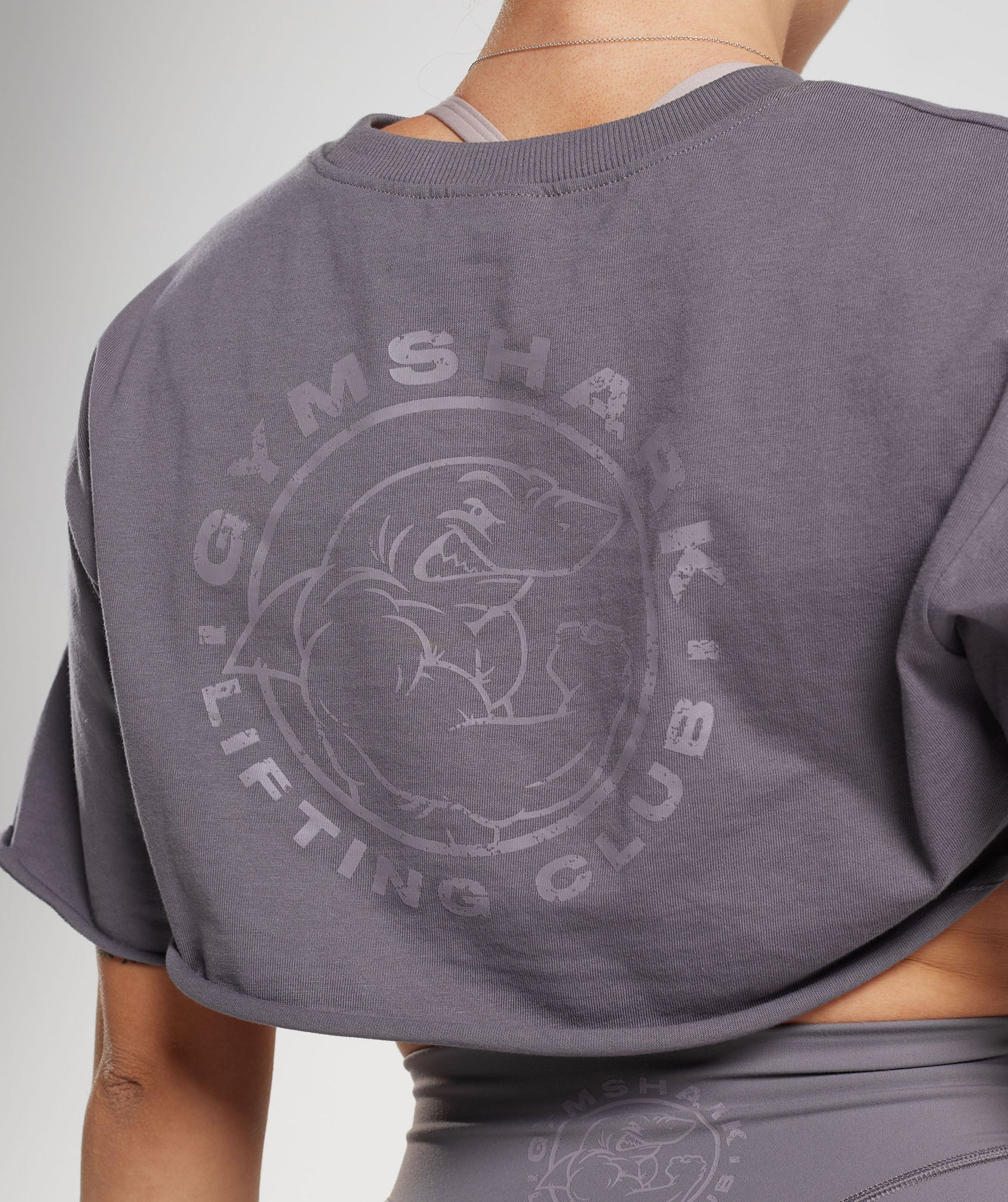 Gymshark Legacy Shrug Top - Titanium Grey - Image 5