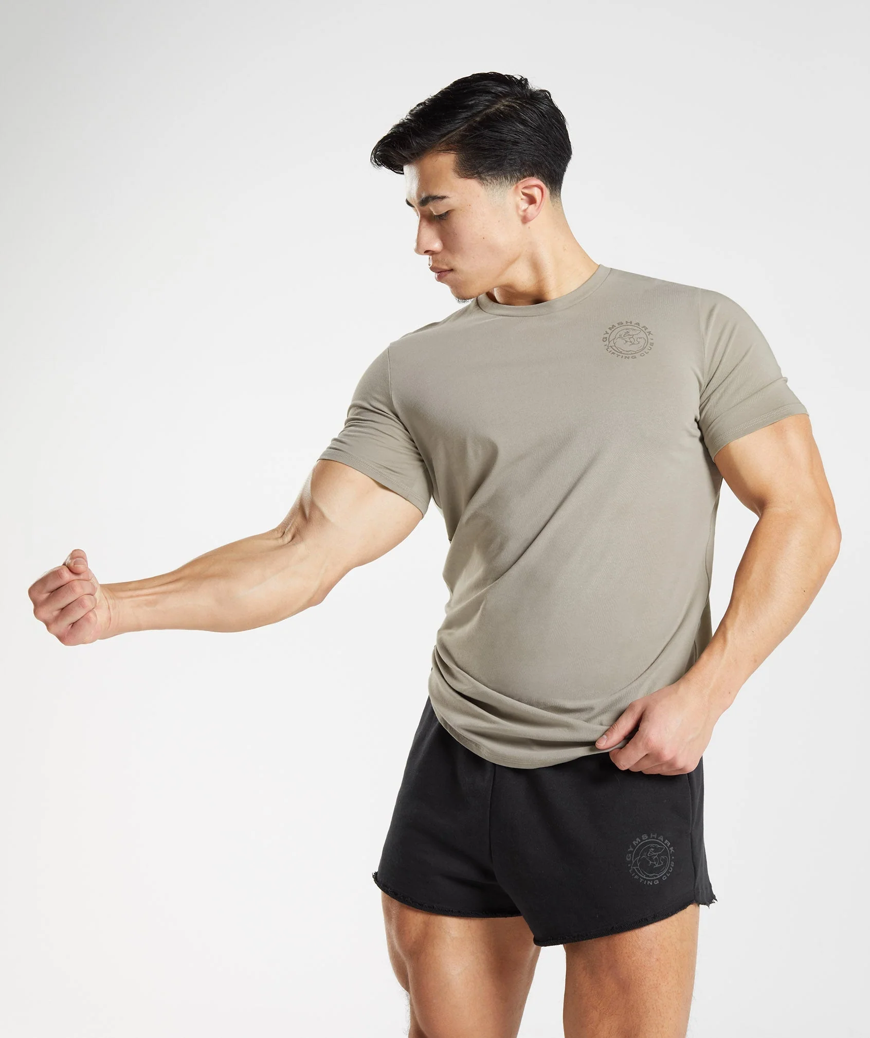 Gymshark Legacy T-Shirt - Ecru Brown - Image 3