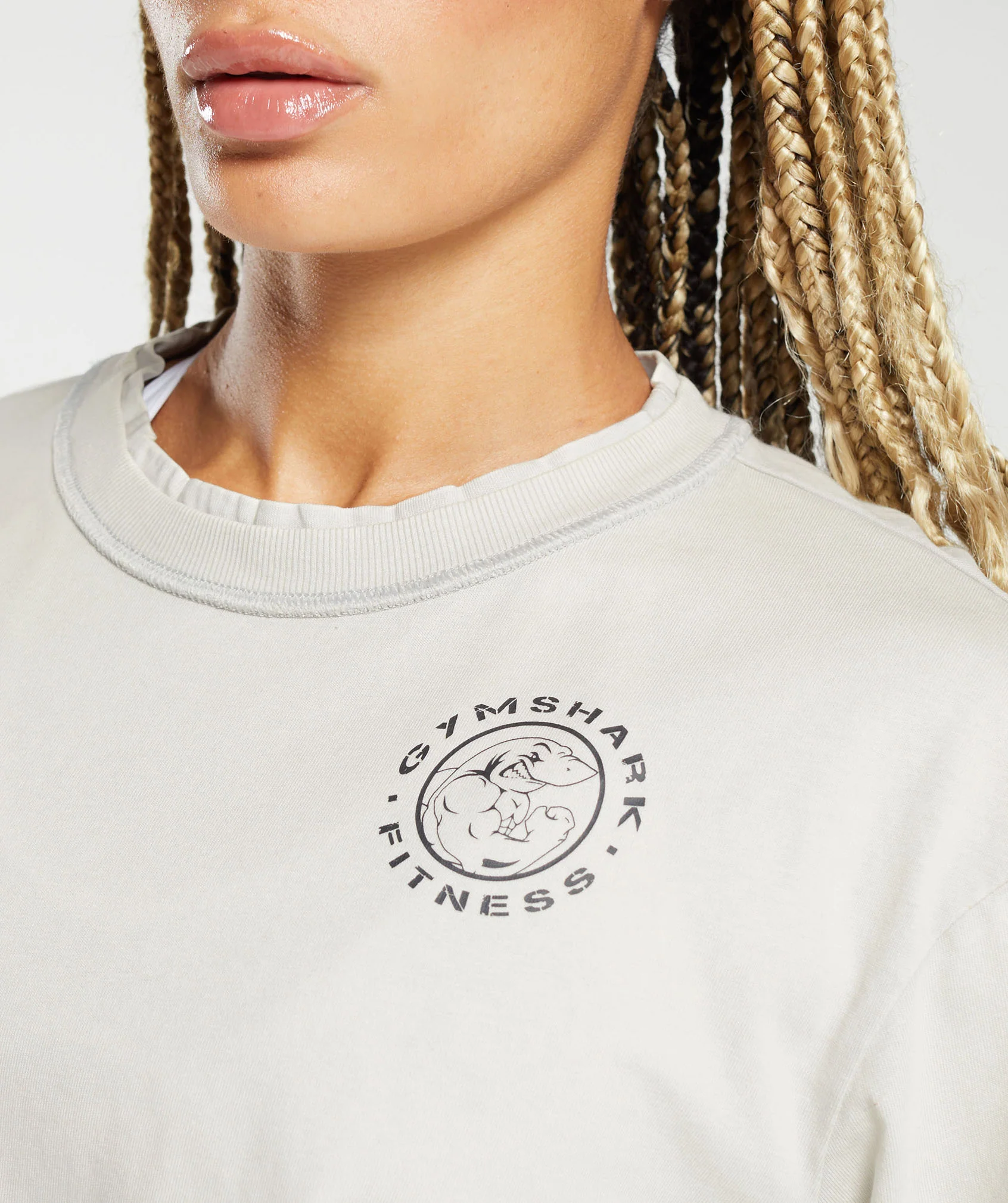 Gymshark Legacy Washed Long Sleeve Top - Metal Grey/Acid Wash - Image 6